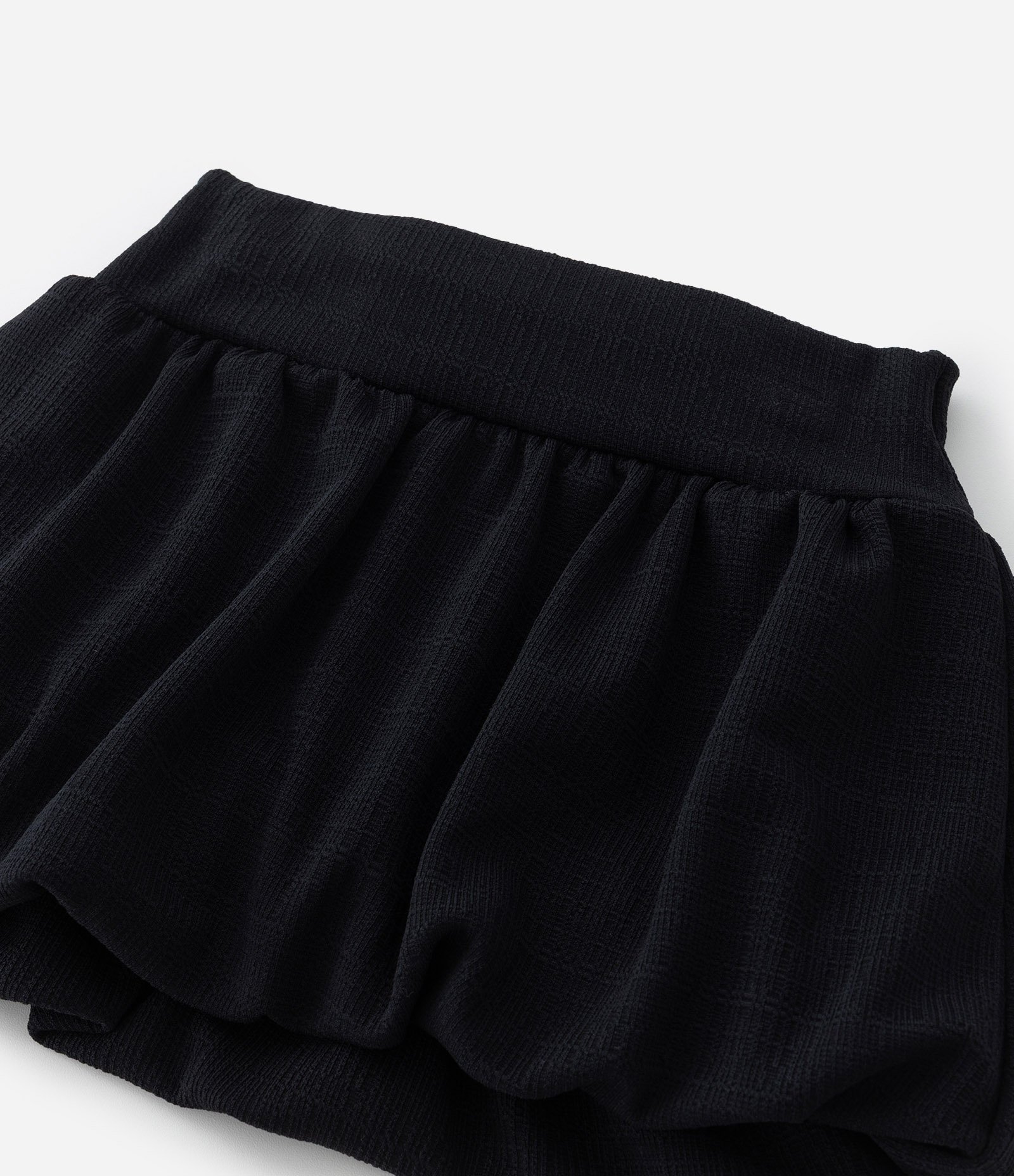 Saia Balonê Infantil Texturizada - Tam 1 a 6 Anos Preto 4