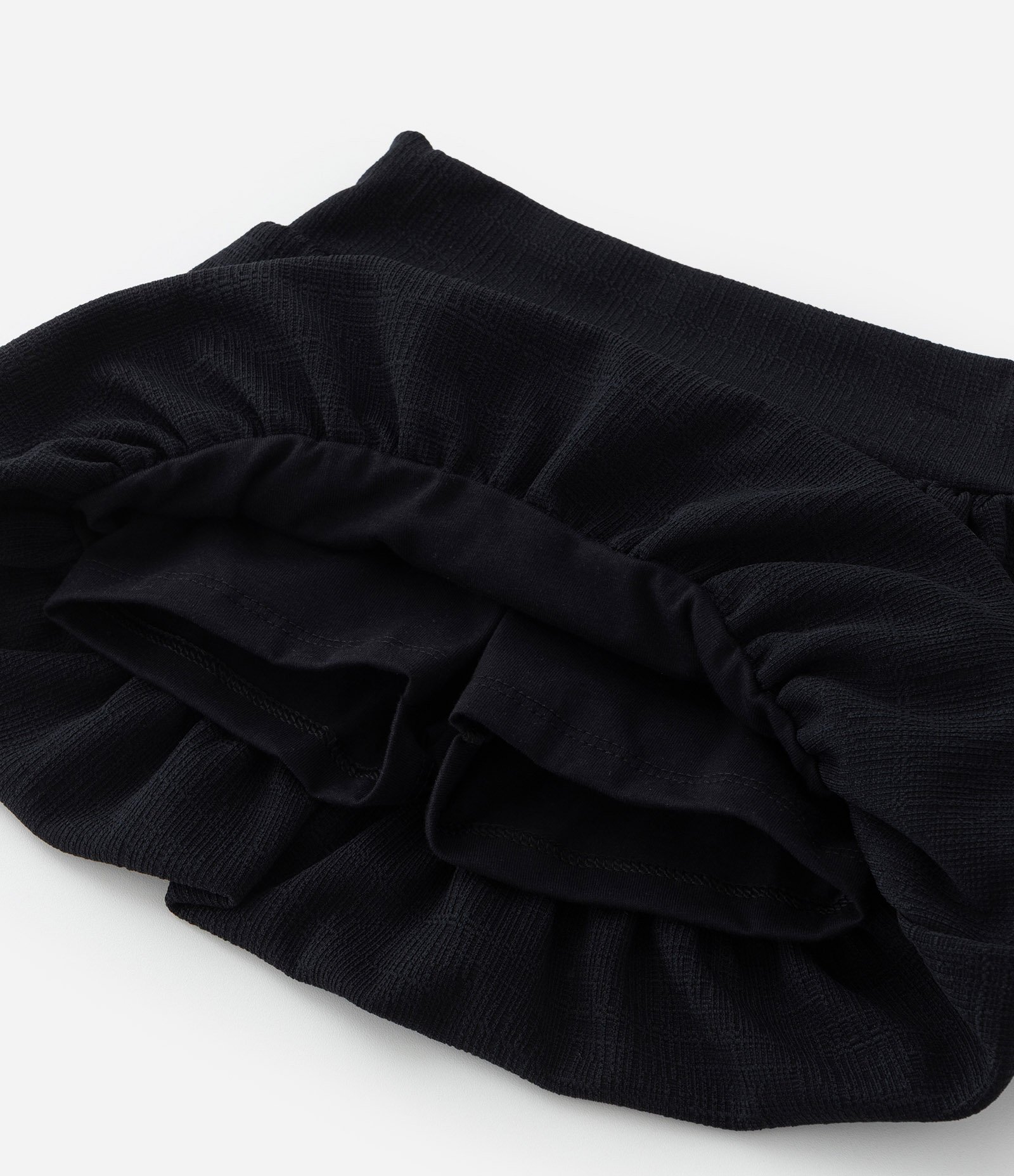 Saia Balonê Infantil Texturizada - Tam 1 a 6 Anos Preto 5