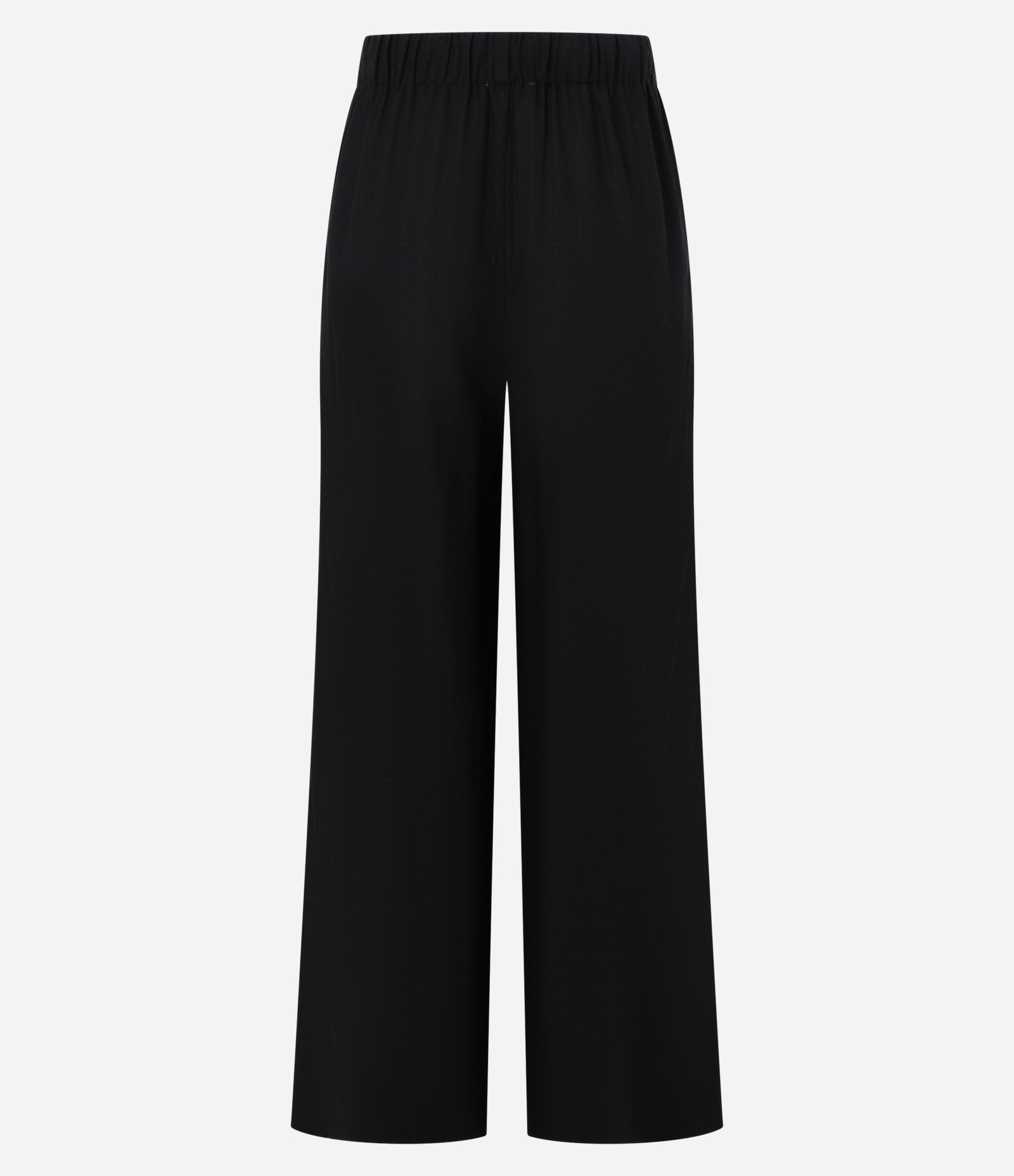 Calça Wide Leg Cintura Alta em Viscolinho com Amarração Preto 6