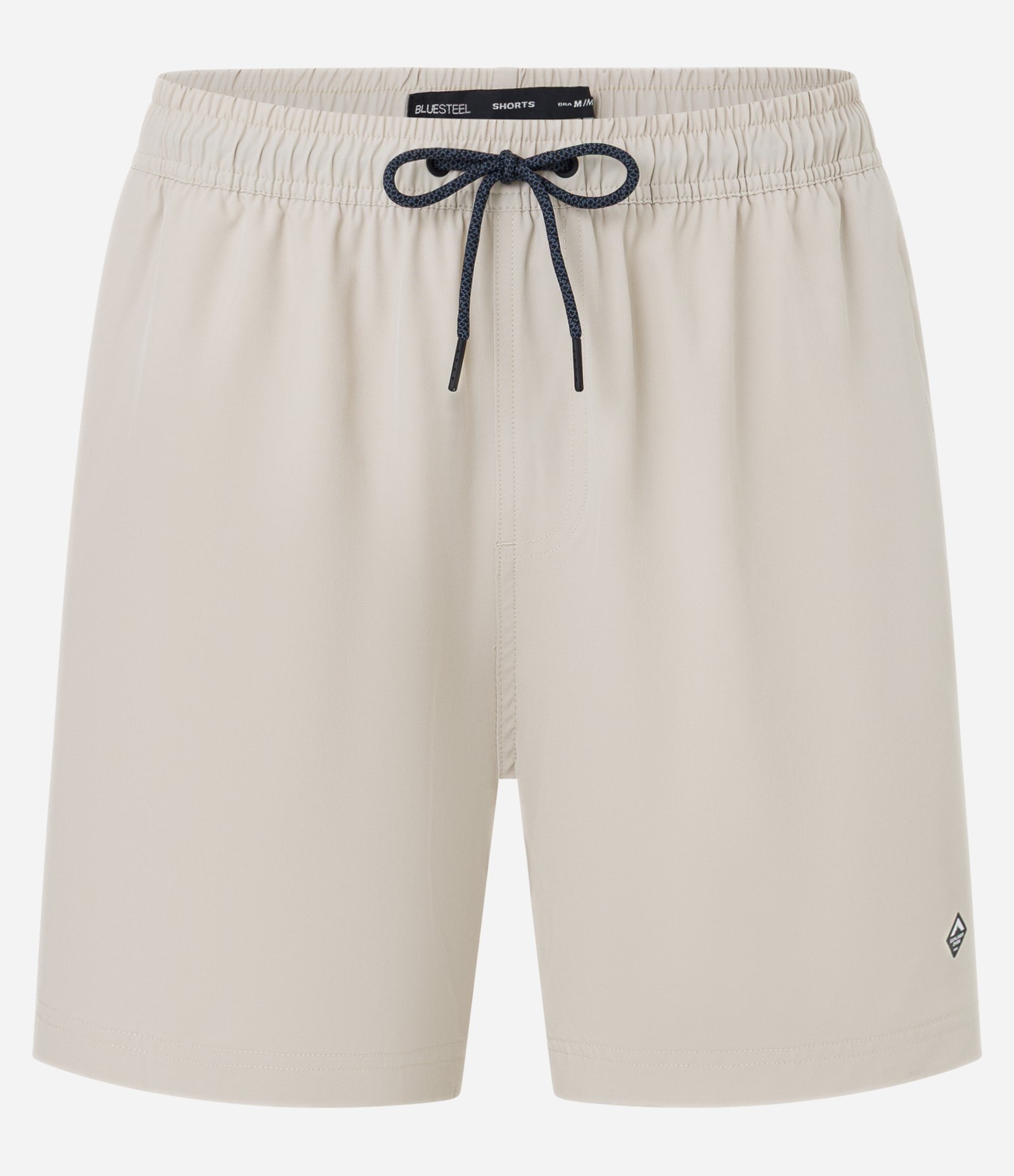 Bermuda com Detalhe de Etiqueta Emborrachada Bege 4