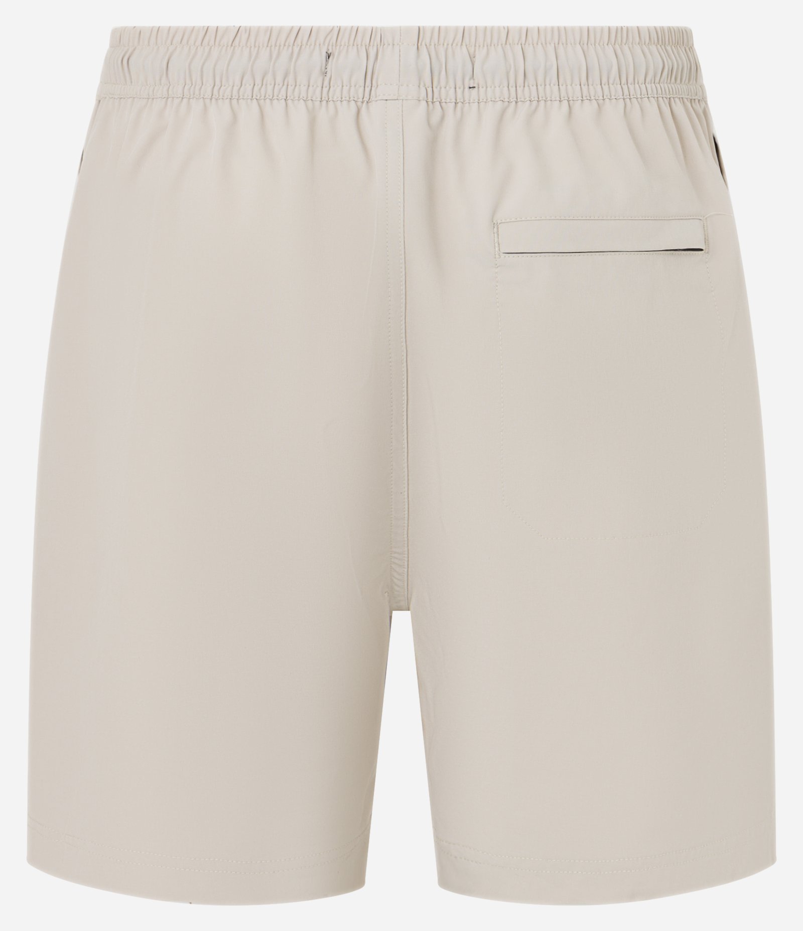 Bermuda com Detalhe de Etiqueta Emborrachada Bege 5