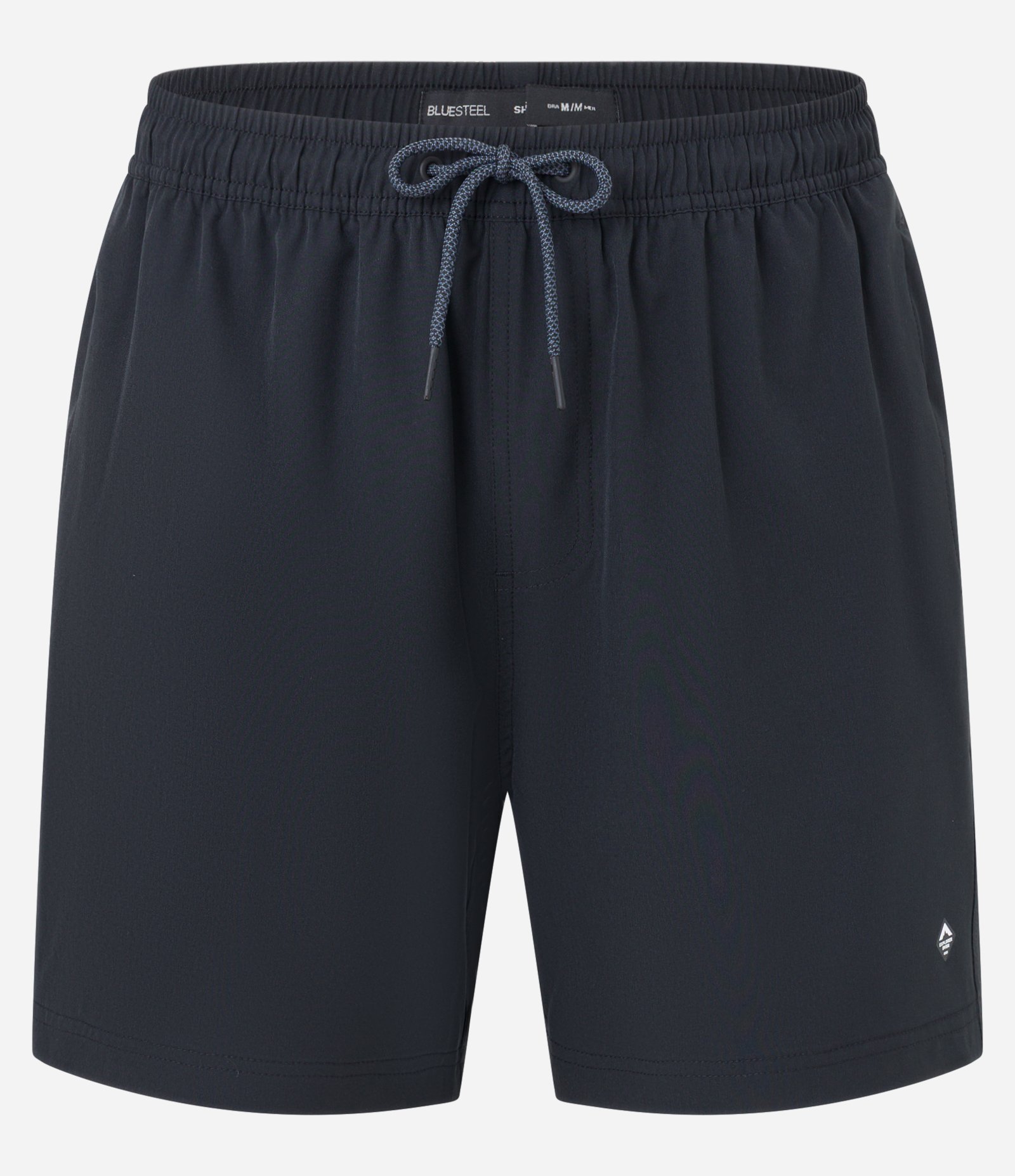 Bermuda com Detalhe de Etiqueta Emborrachada Preto 7