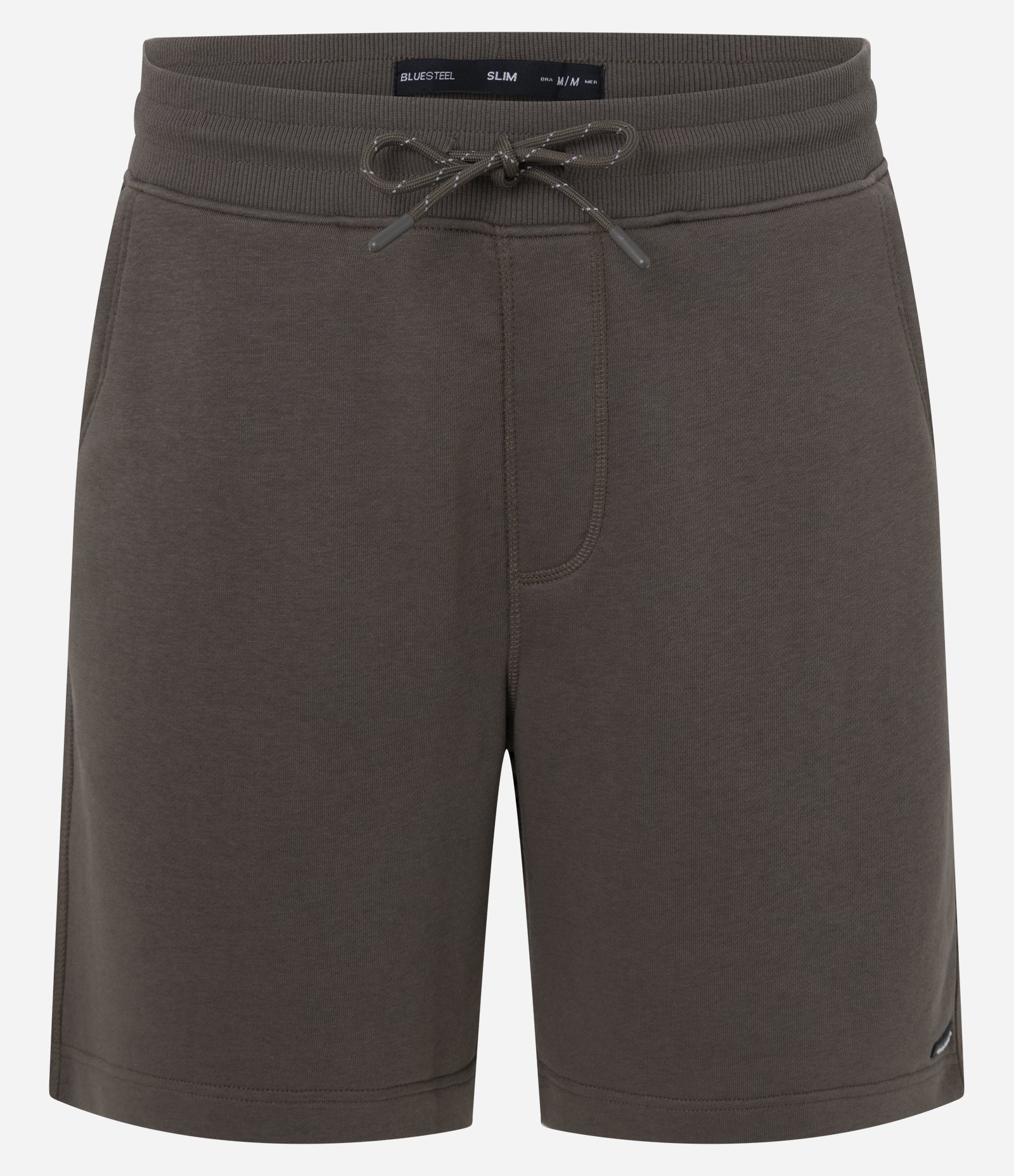 Bermuda Slim em Moletom com Felpa e Bolsos Marrom 5