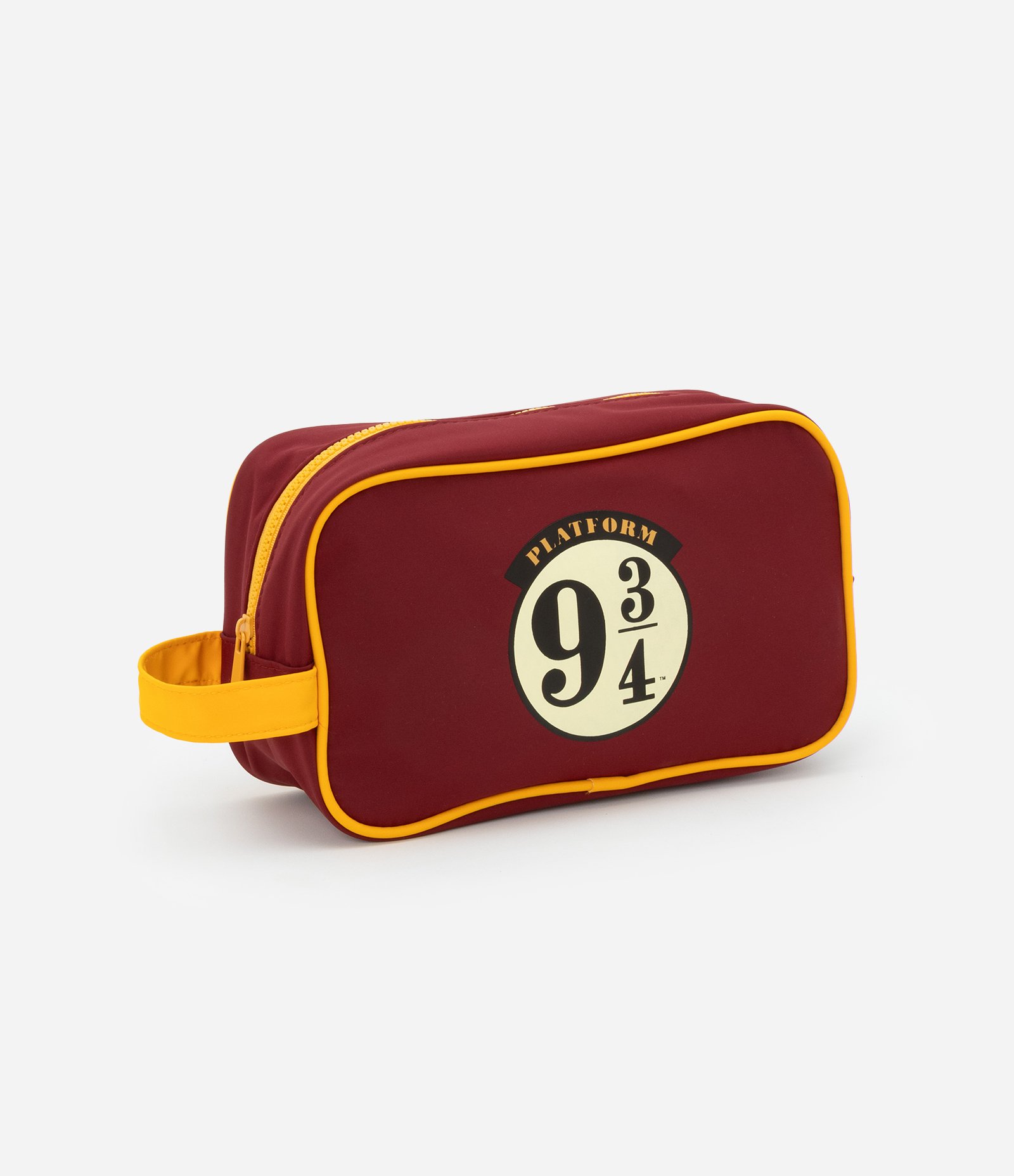 Nécessaire Retangular Grande com Estampa de Hogwarts Vermelho/Laranja 1