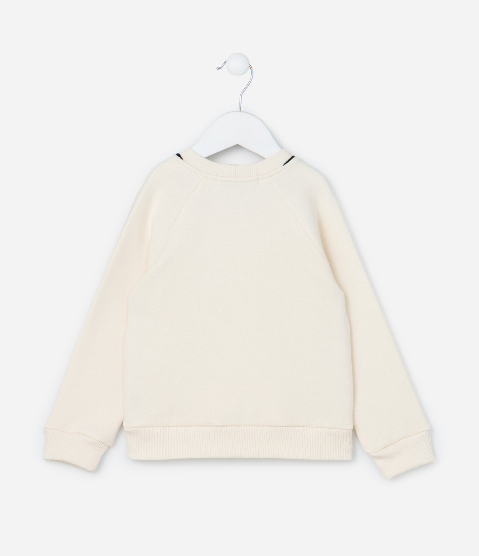 Casaco Infantil com Lacinhos e Viés Contrastantes - Tam 1 a 6 Anos Off White 2