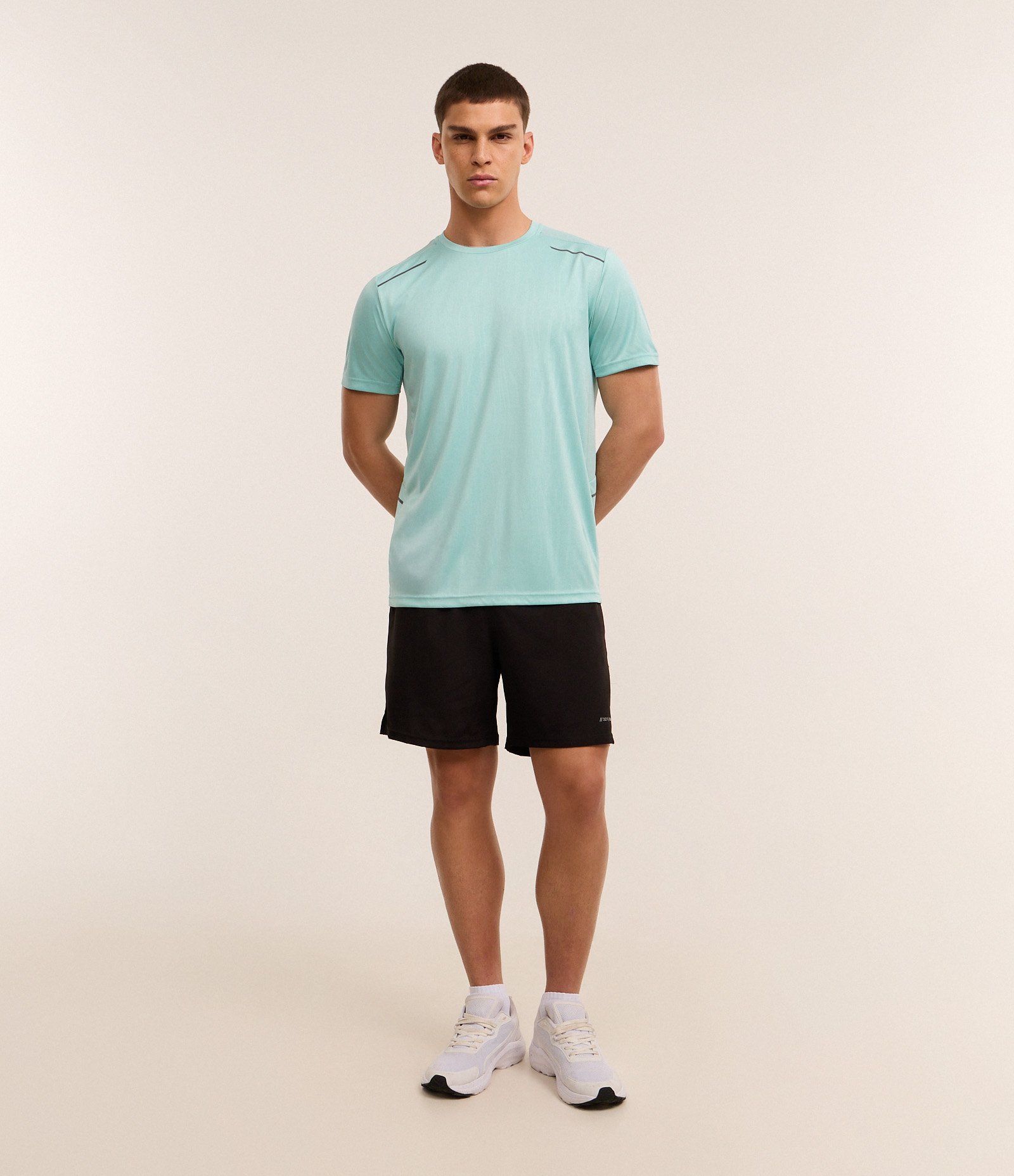 Camiseta Esportiva Tecnologia Dry com Estampa Heat Print Verde Água 2