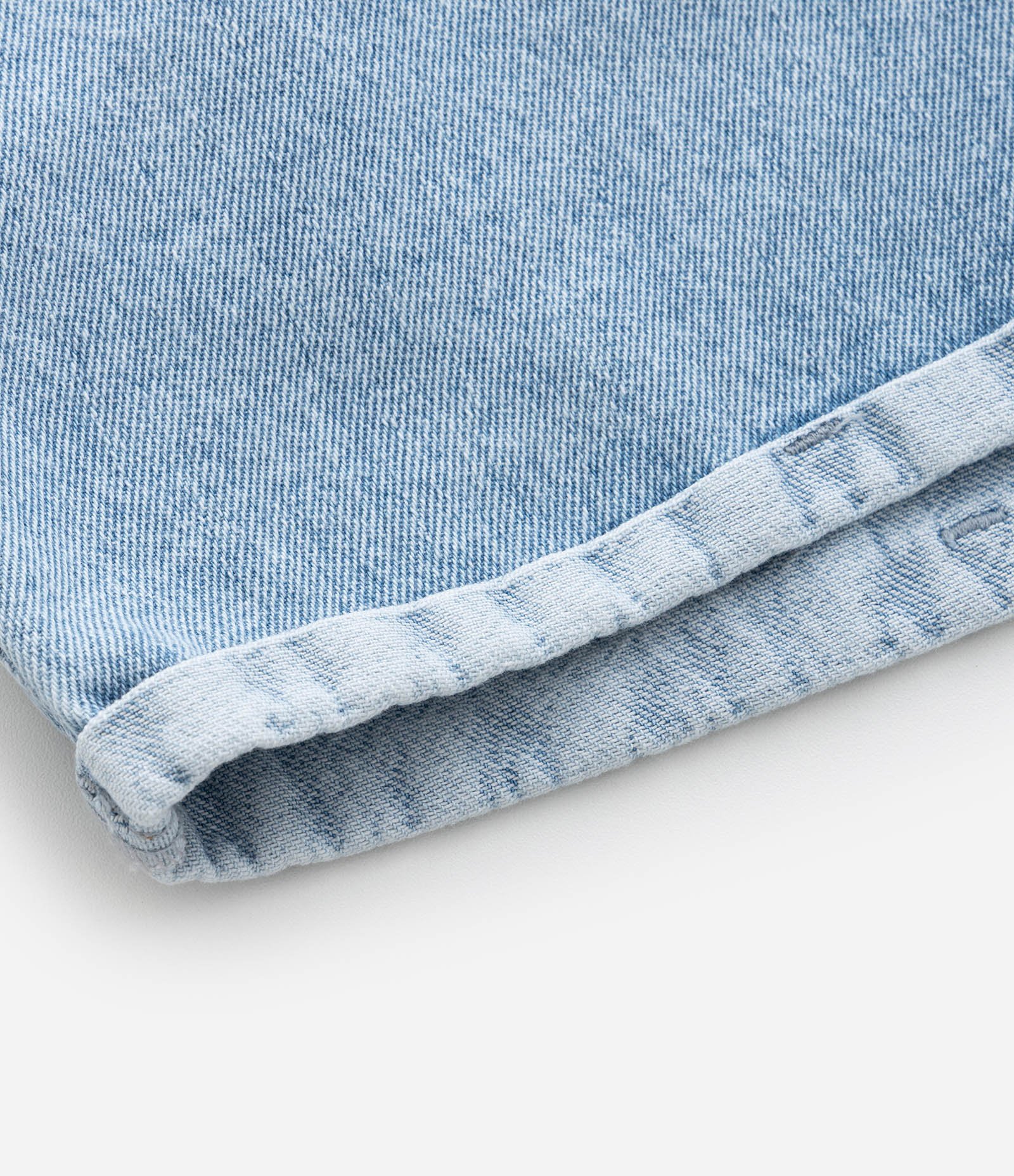 Short Infantil em Jeans com Cinto - Tam 5 a 14 Anos Azul 5