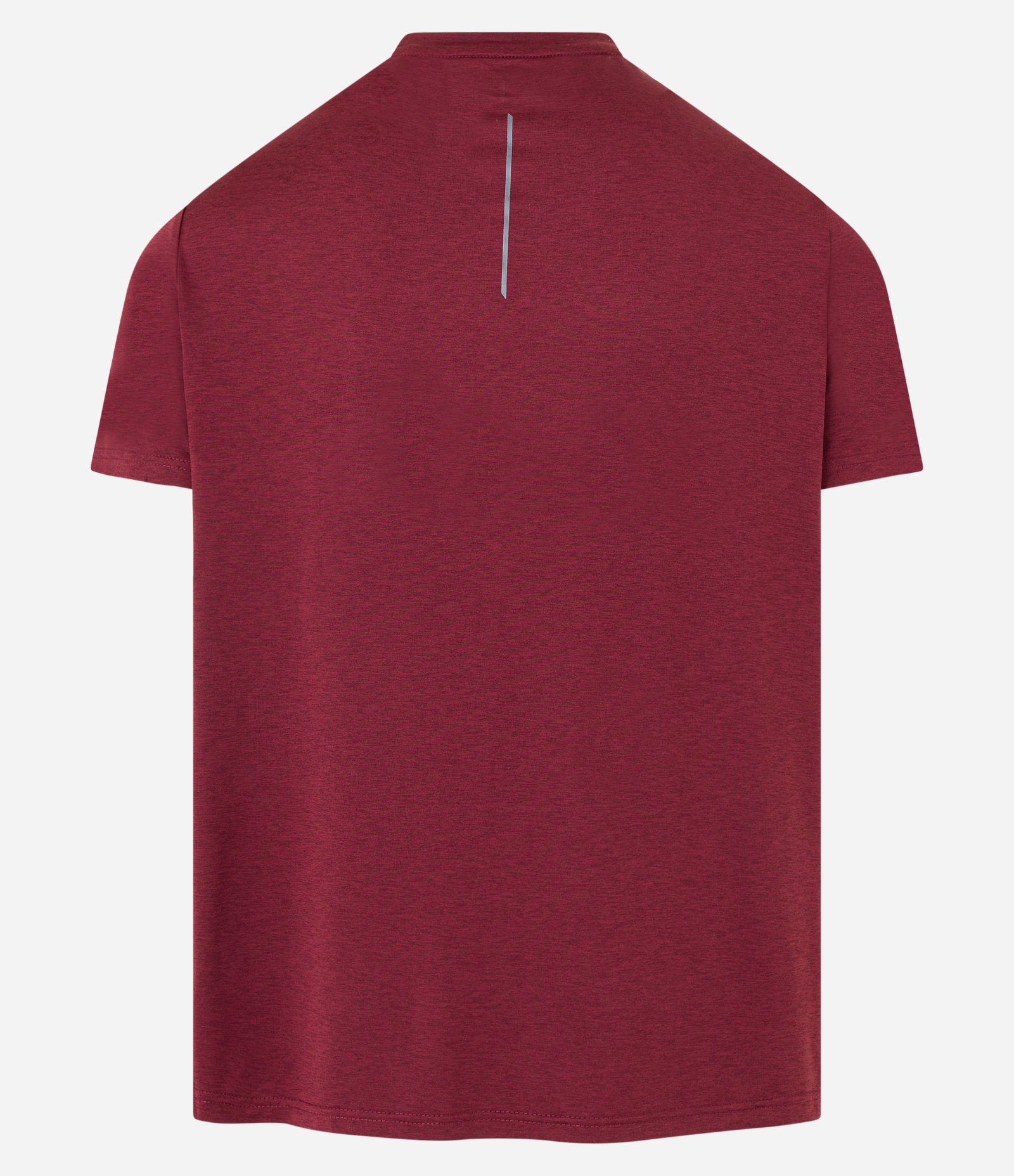 Camiseta Esportiva com Tecnologia Dry e Detalhes Refletivos Vermelho Bordô 10