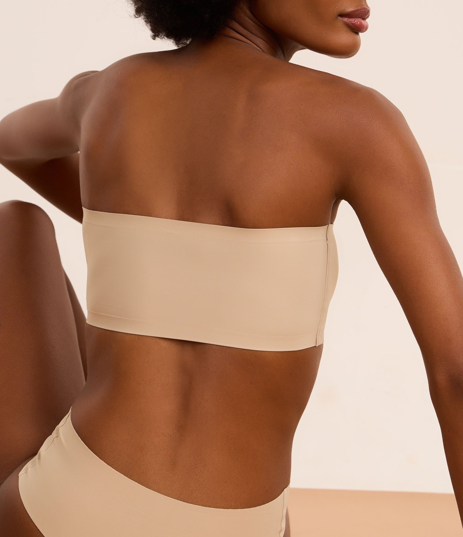 Sutiã Tomara que Caia com Bojo em Microfibra Leve Bege 4