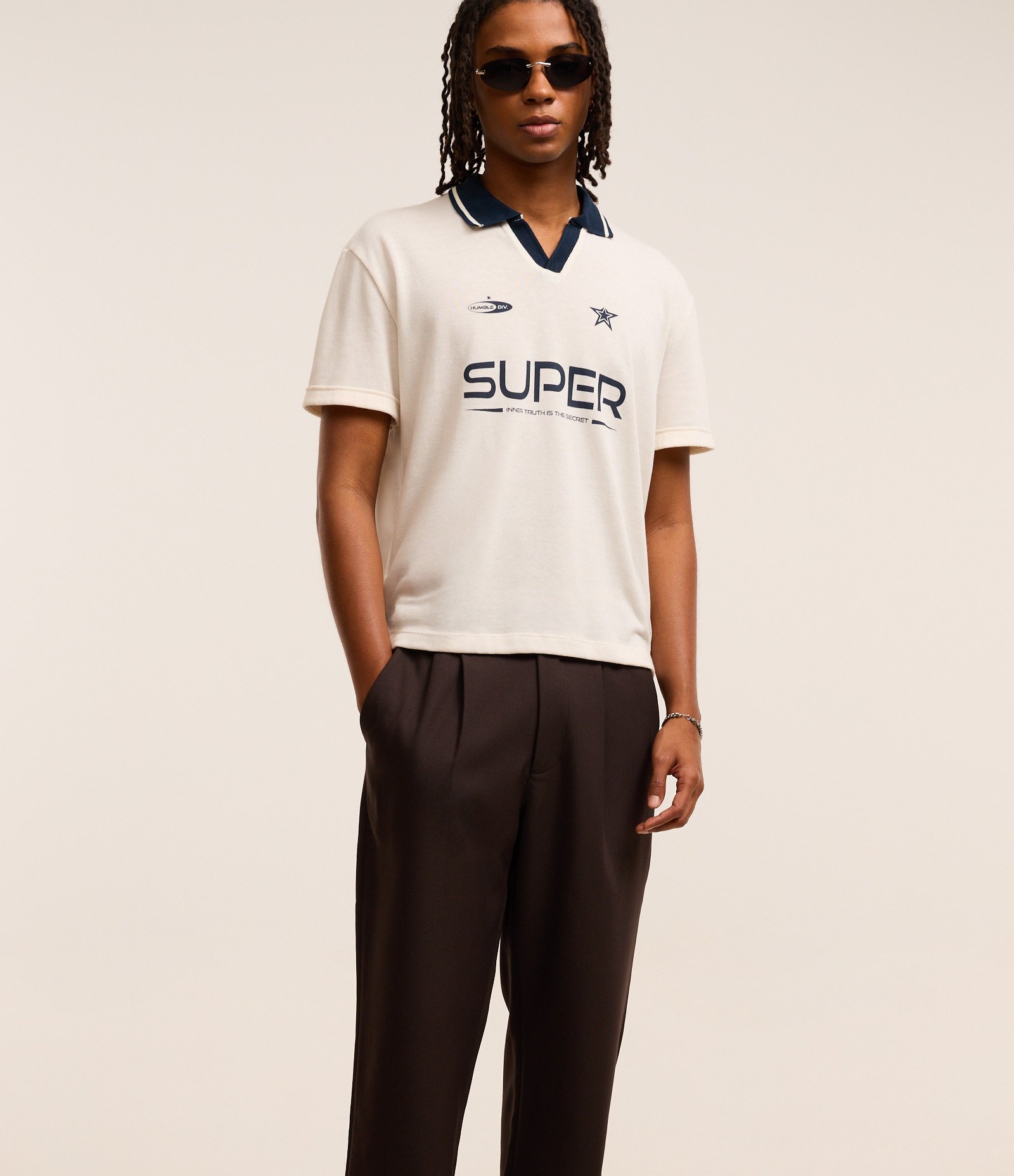 Calça Loose Alfaiatada com Pregas Preto 3