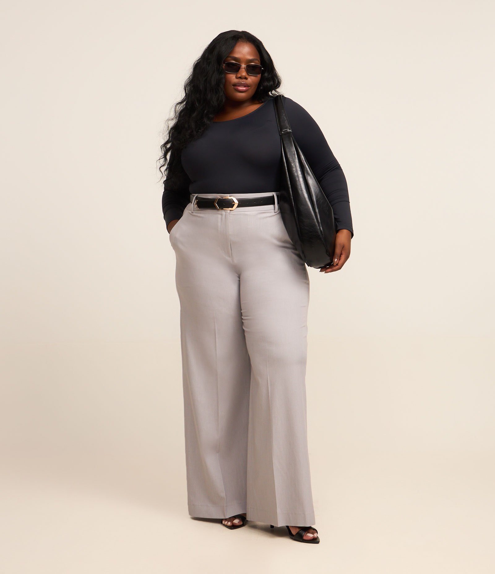 Body em Microfibra com Decote Canoa Curve & Plus Size Preto 4