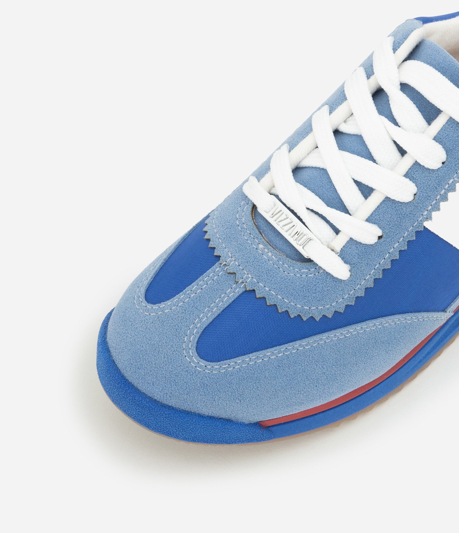 Tênis Jogging com Recortes e Detalhes Contrastantes Azul 3