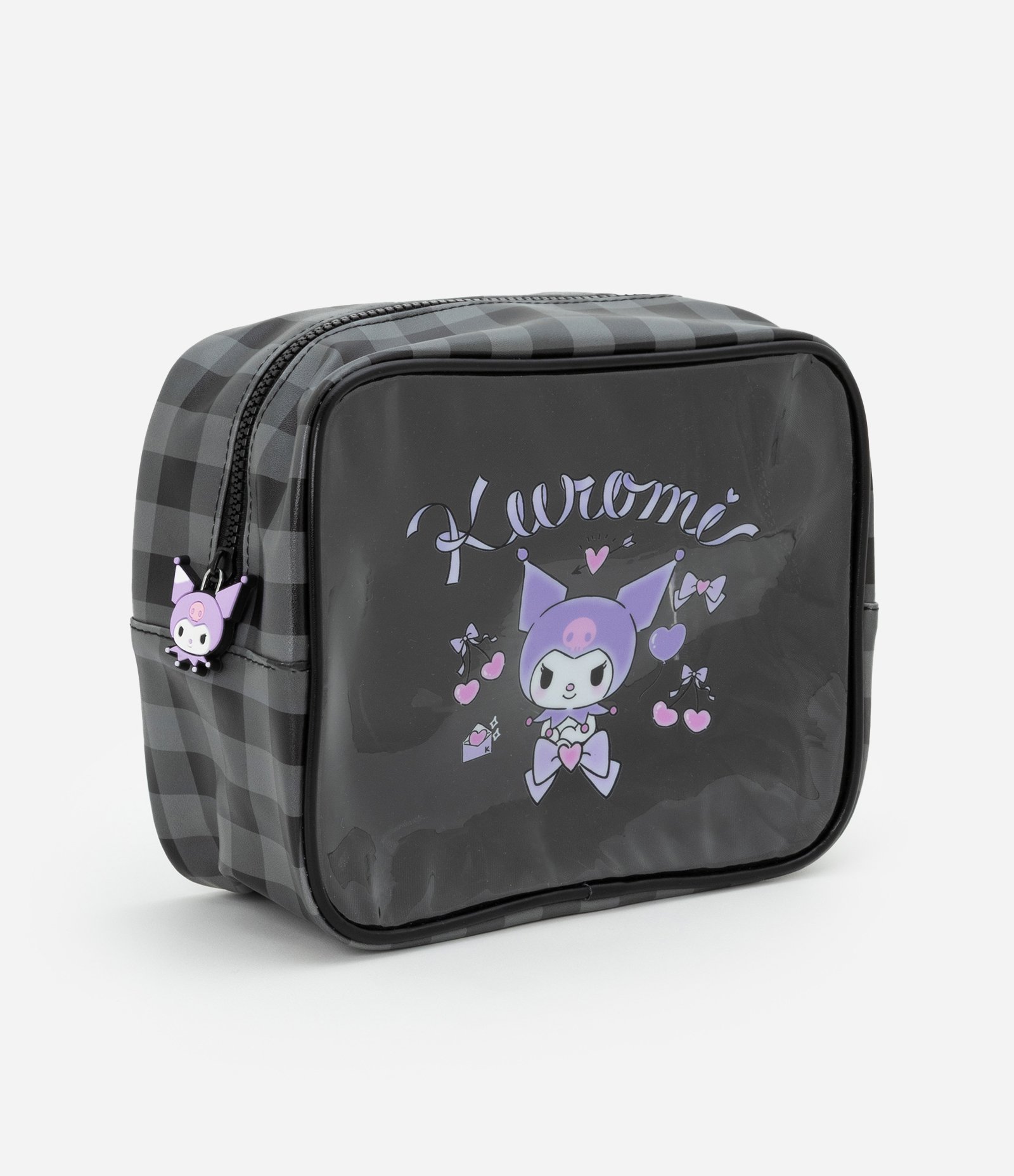 Nécessaire Retangular Grande com Estampa Kuromi Preto 1