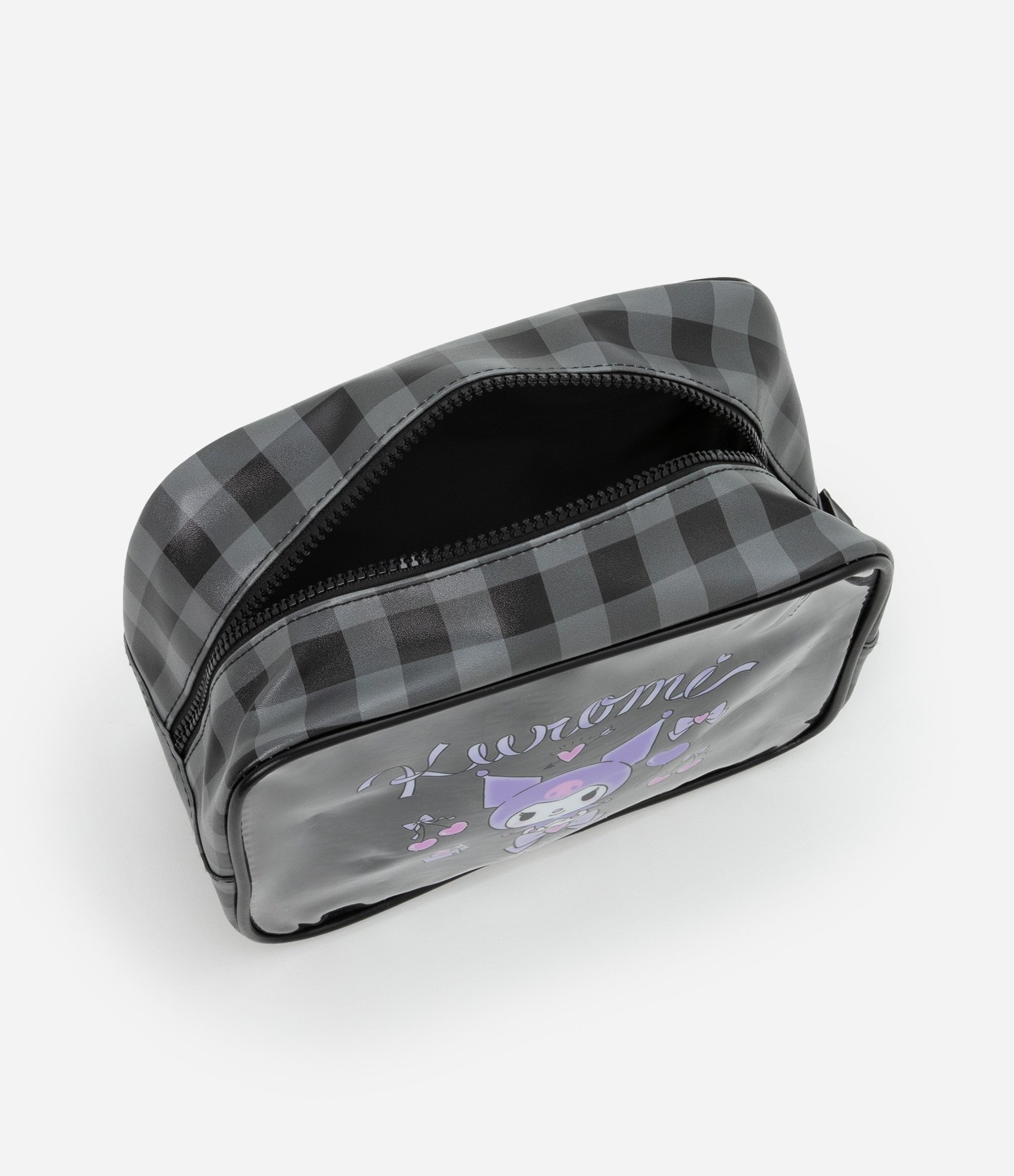 Nécessaire Retangular Grande com Estampa Kuromi Preto 4