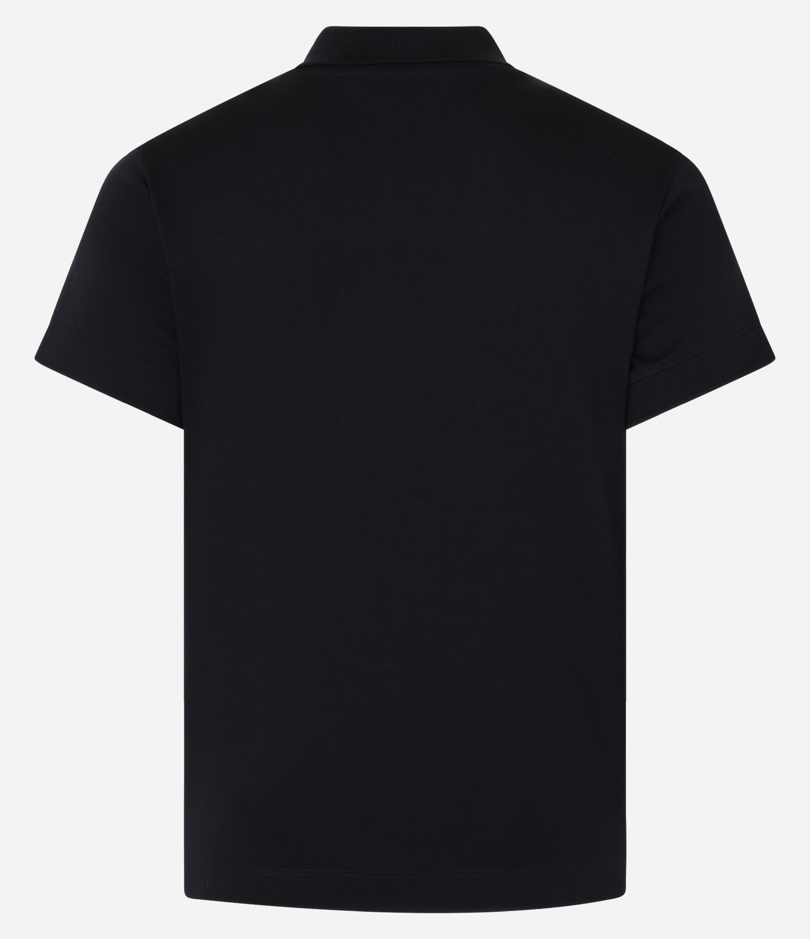 Blusa com Gola Polo em Algodão Peruano Preto 4