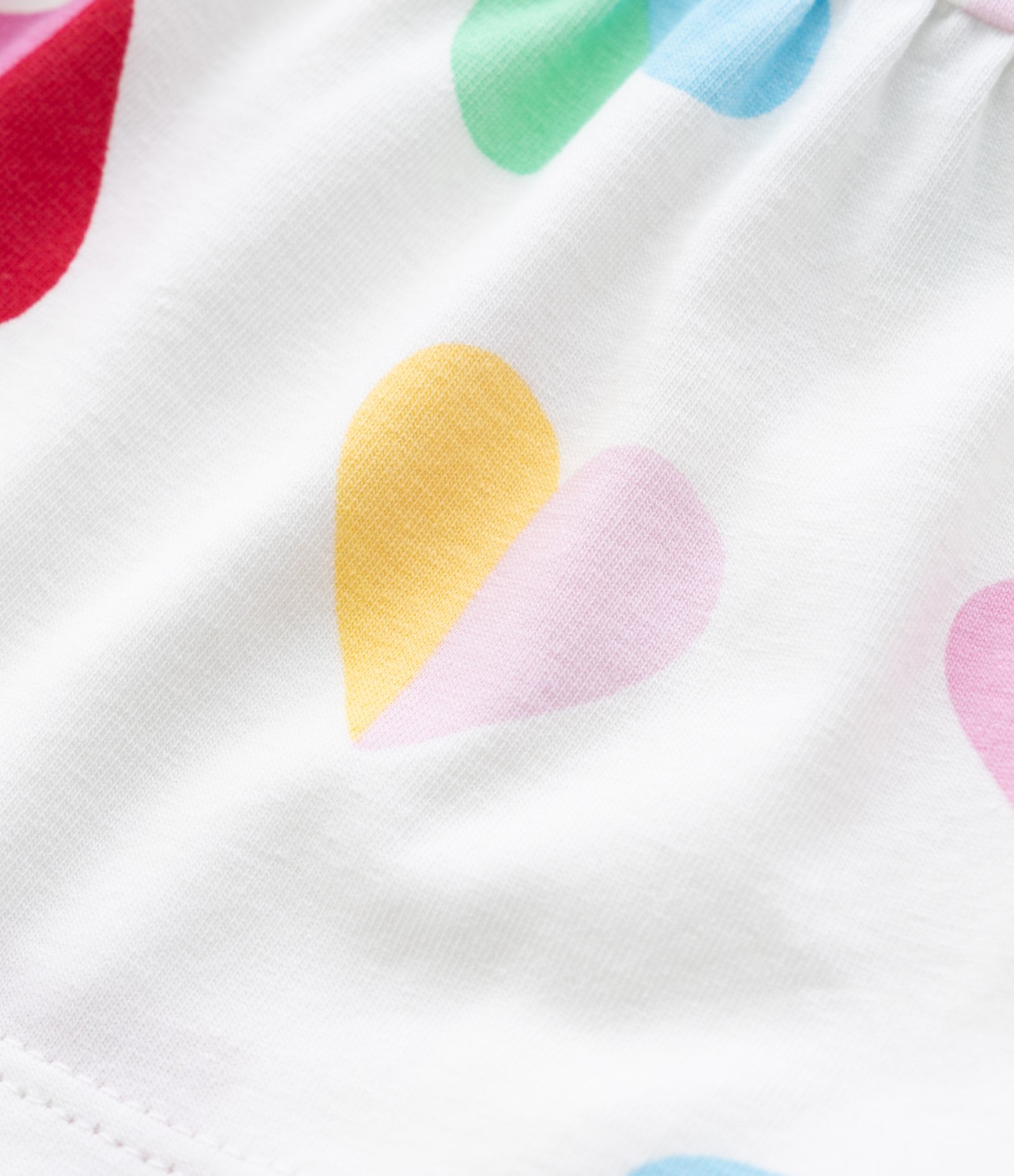 Vestido Infantil com Estampa Corações - Tam 0 a 18 meses Branco 3