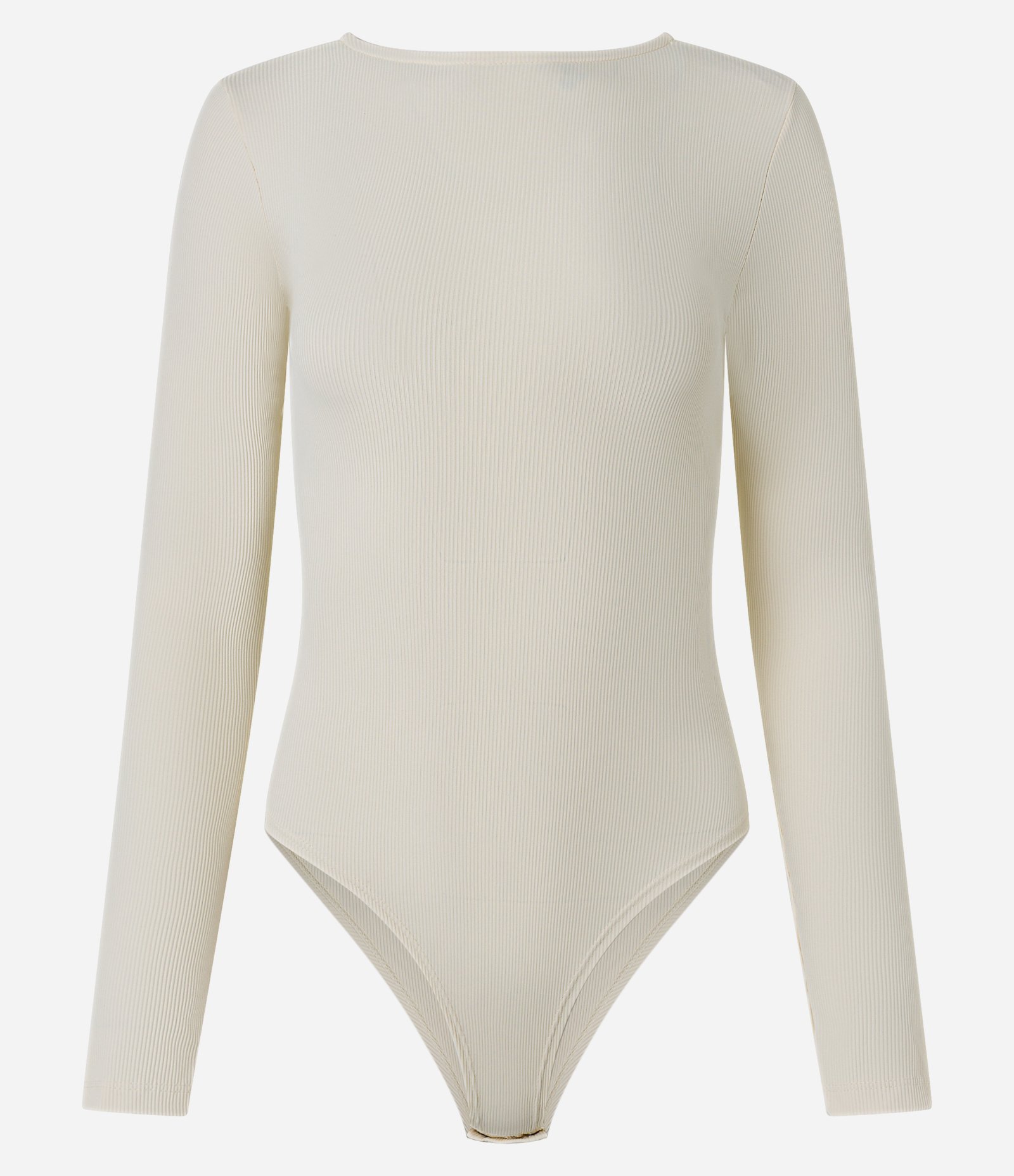 Body Texturizado em Microfibra com Tiras Torcidas nas Costas Off White 4
