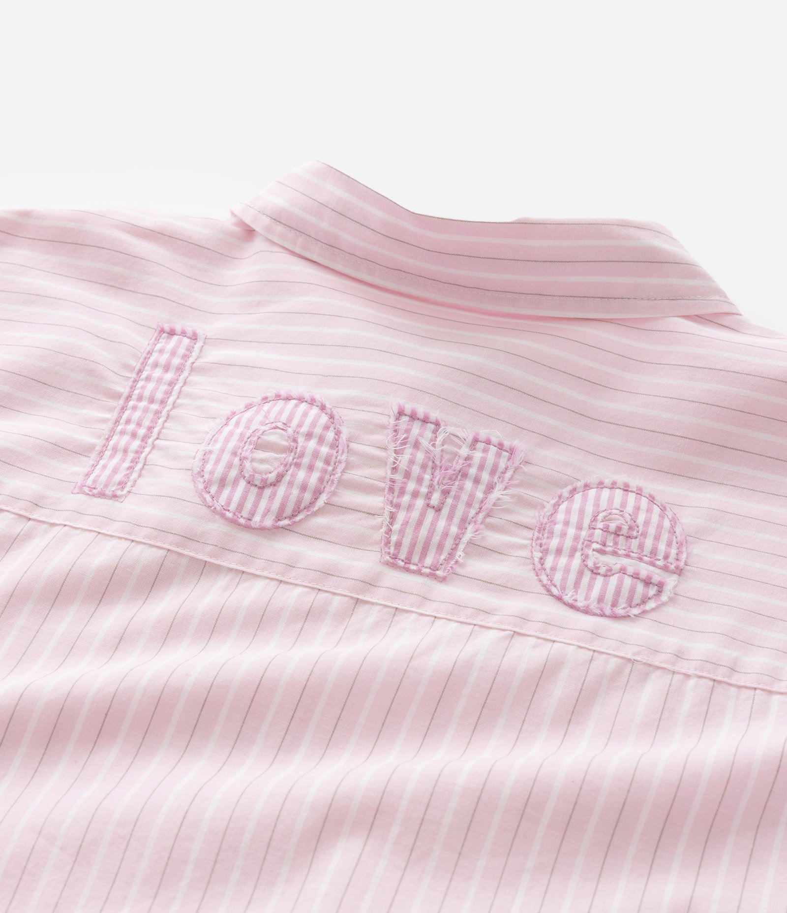 Camisa Curta Infantil em Tricoline com Listras a Fio Tinto - Tam 5 a 14 Anos Rosa 7