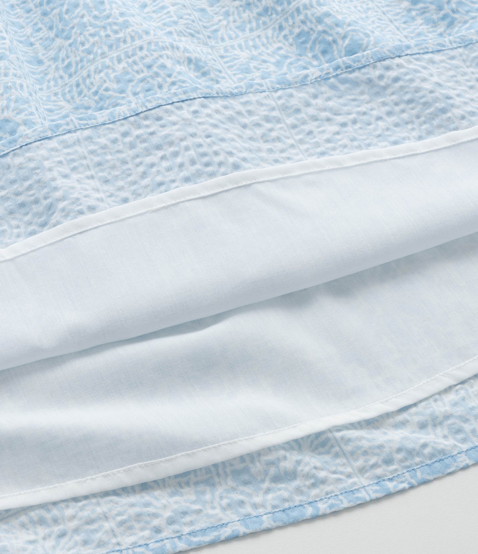 Vestido Infantil Texturizado com Laço nas Costas - Tam 5 a 14 Anos Azul 5