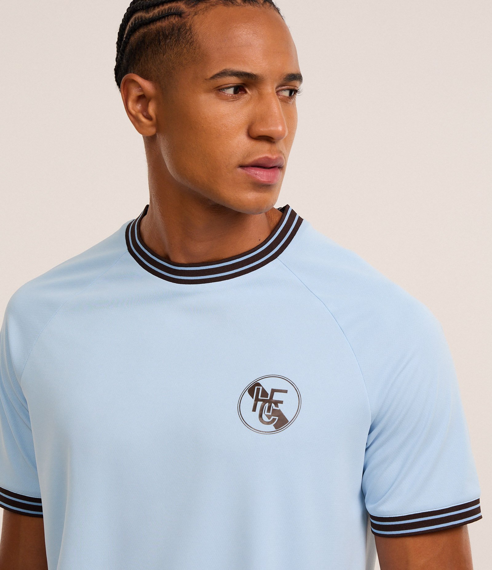 Camiseta Esportiva Regular em Ribana com Estampa Localizada e Tecnologia Dry Azul 7