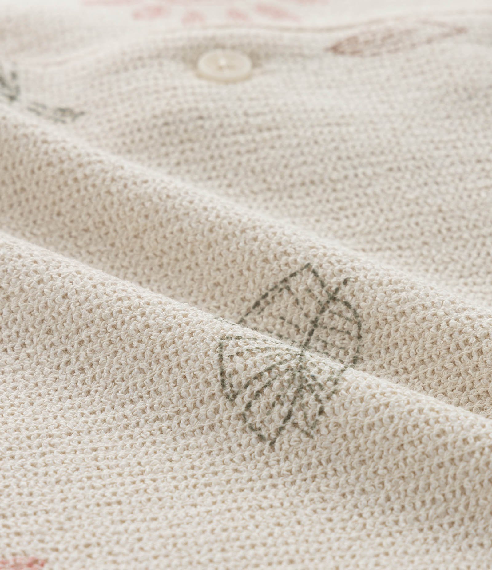 Camisa Infantil Texturizada com Estampa Folhas e Cactos - Tam 5 a 14 Anos Bege 4