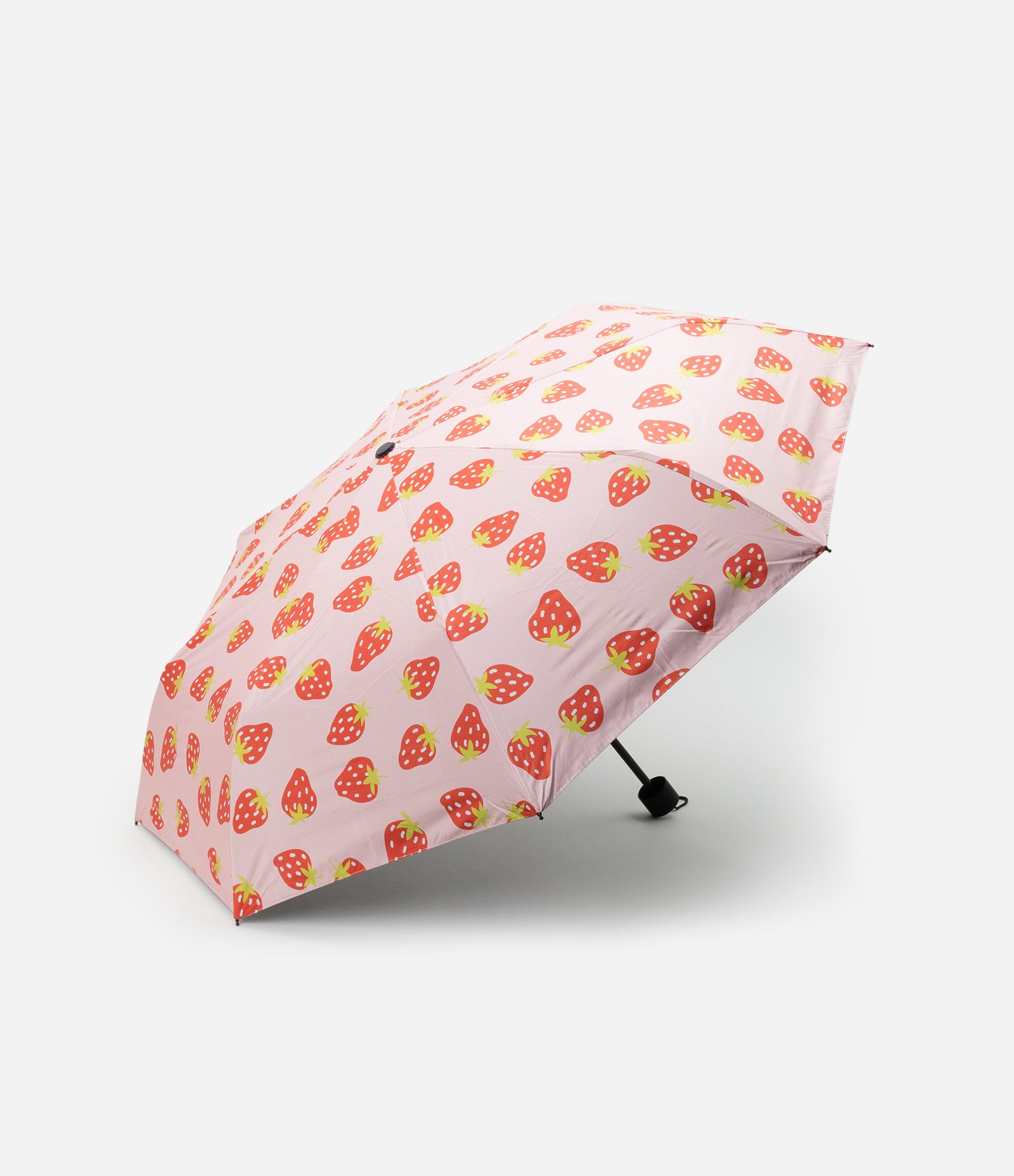 Sombrinha com Estampa de Morangos Rosa 1