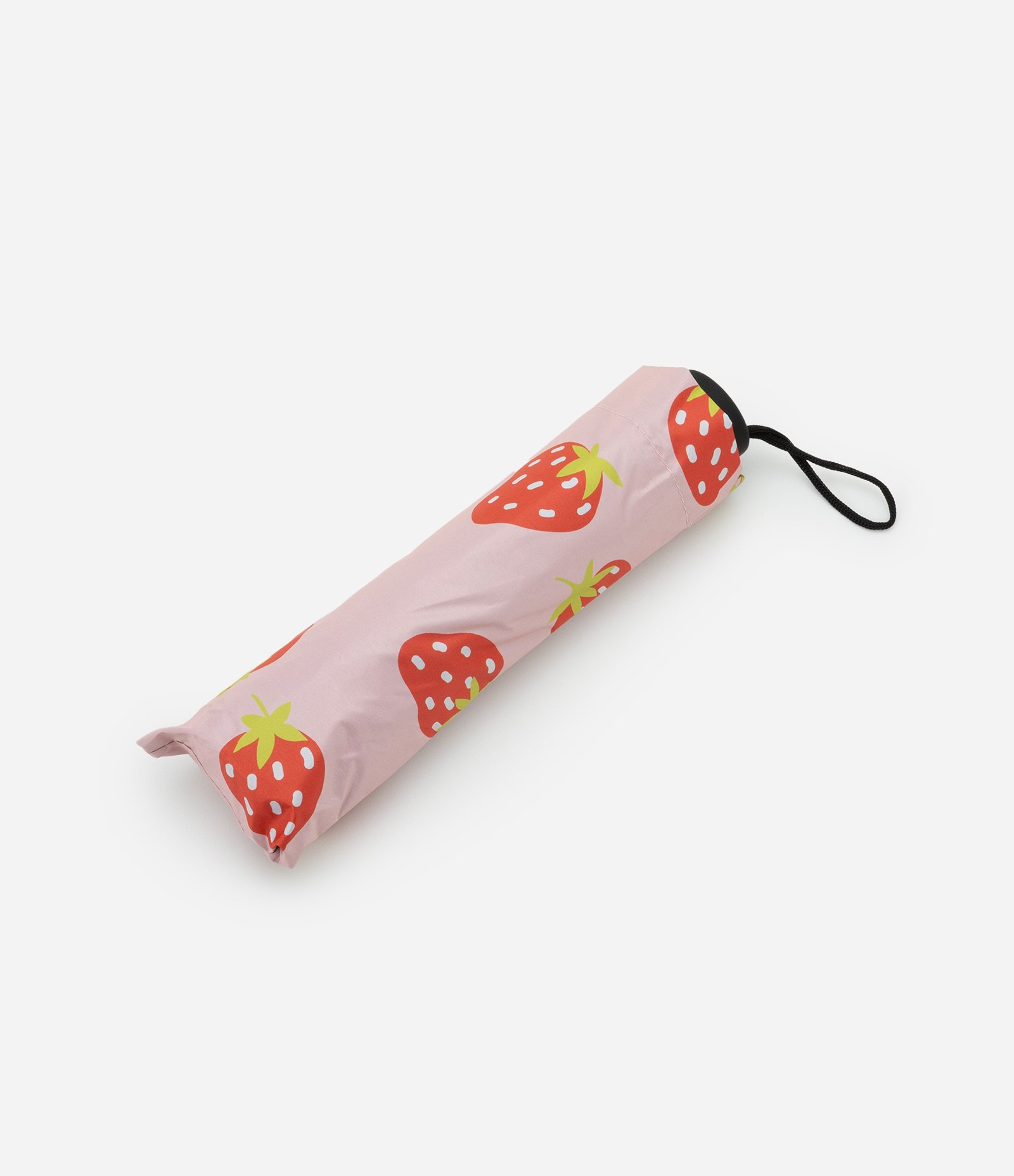 Sombrinha com Estampa de Morangos Rosa 2