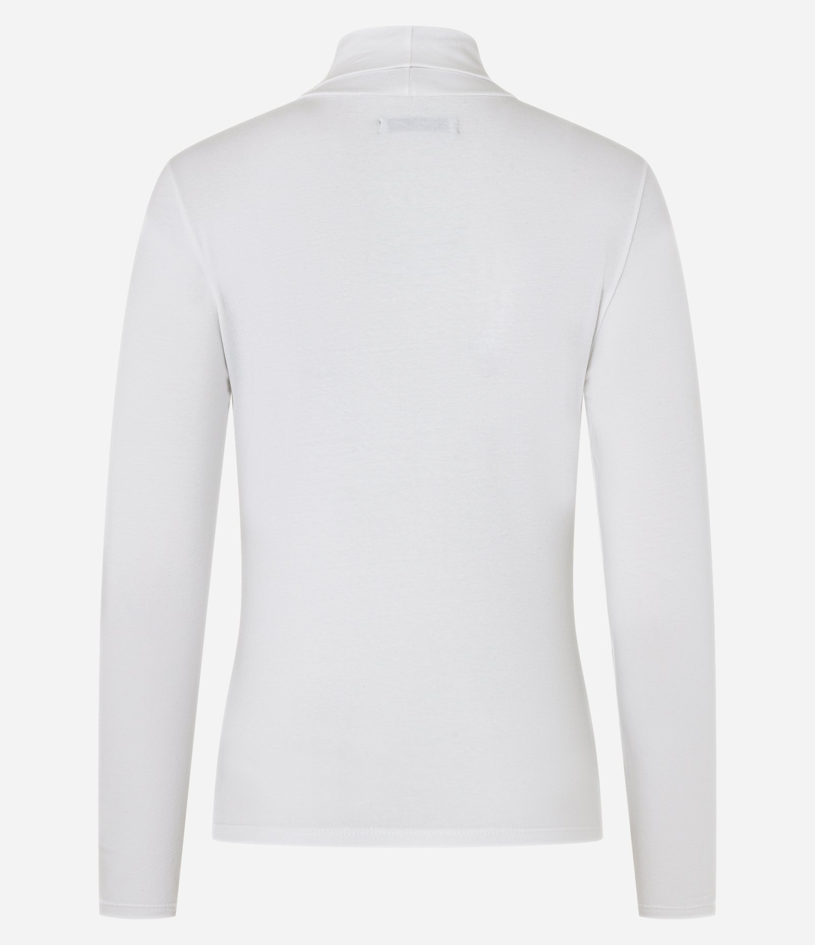 Blusa em Algodão com Golinha Alta Branco 7