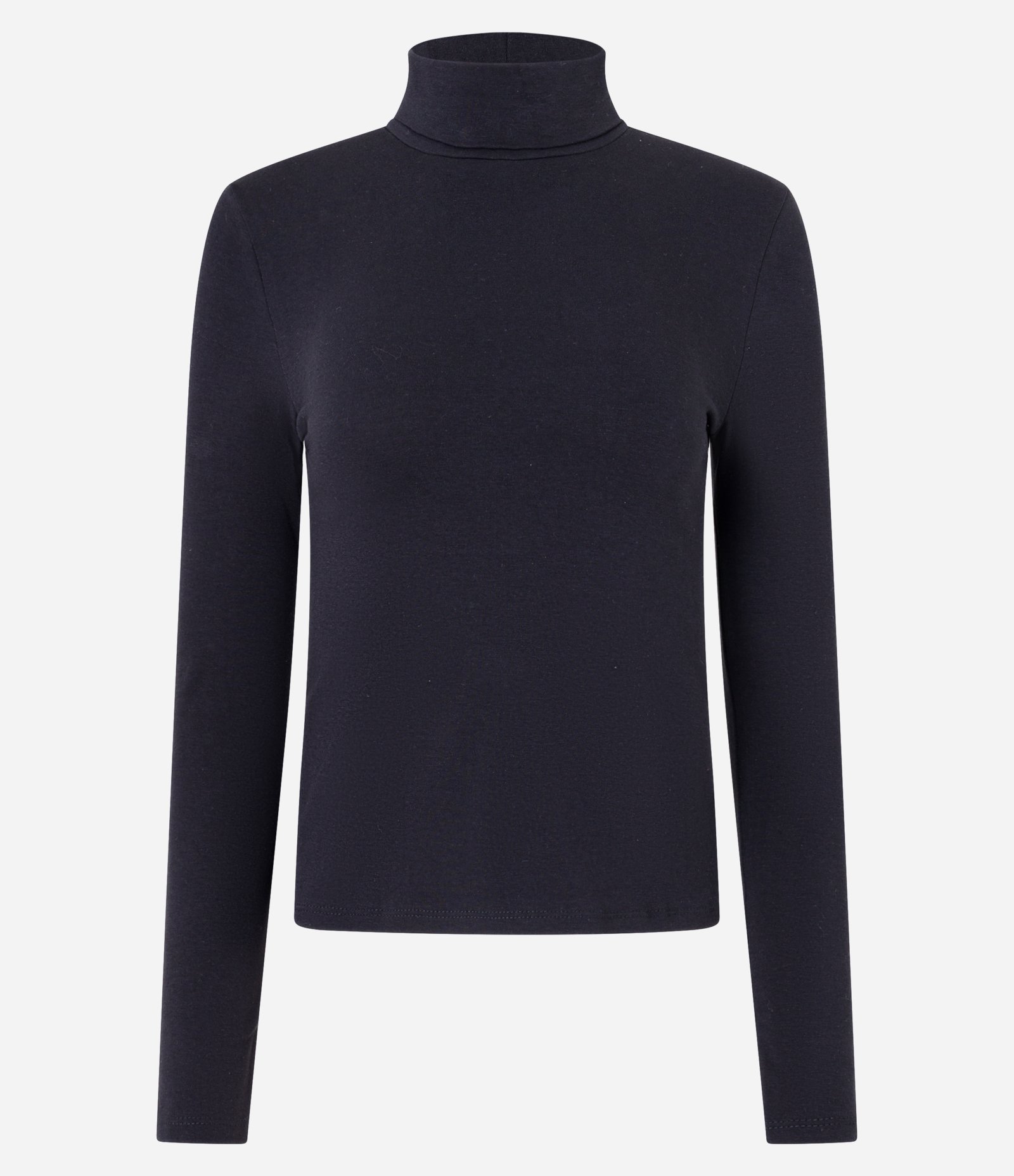 Blusa em Algodão com Golinha Alta Preto 6