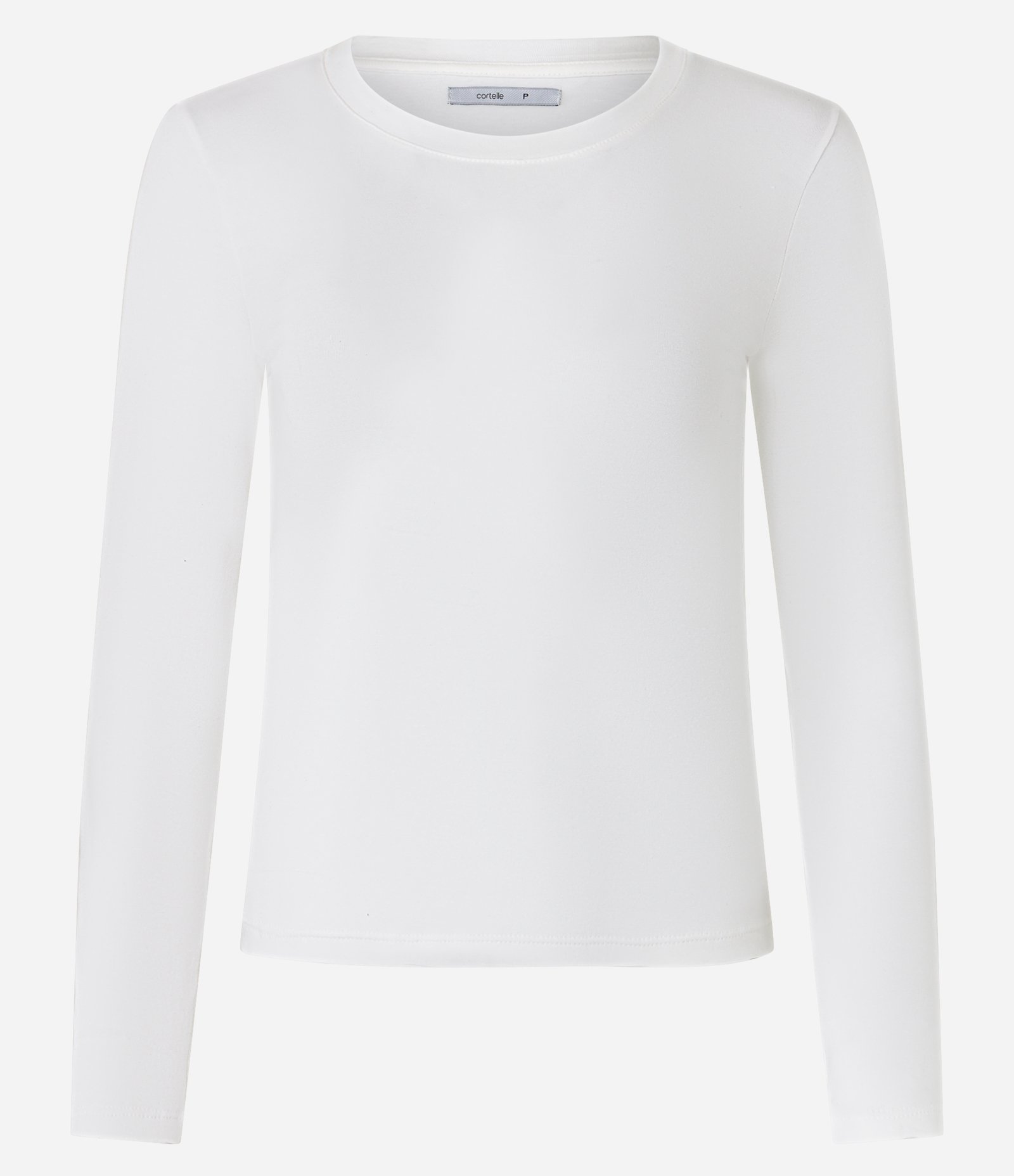 Blusa em Algodão com Gola Redonda Branco 5