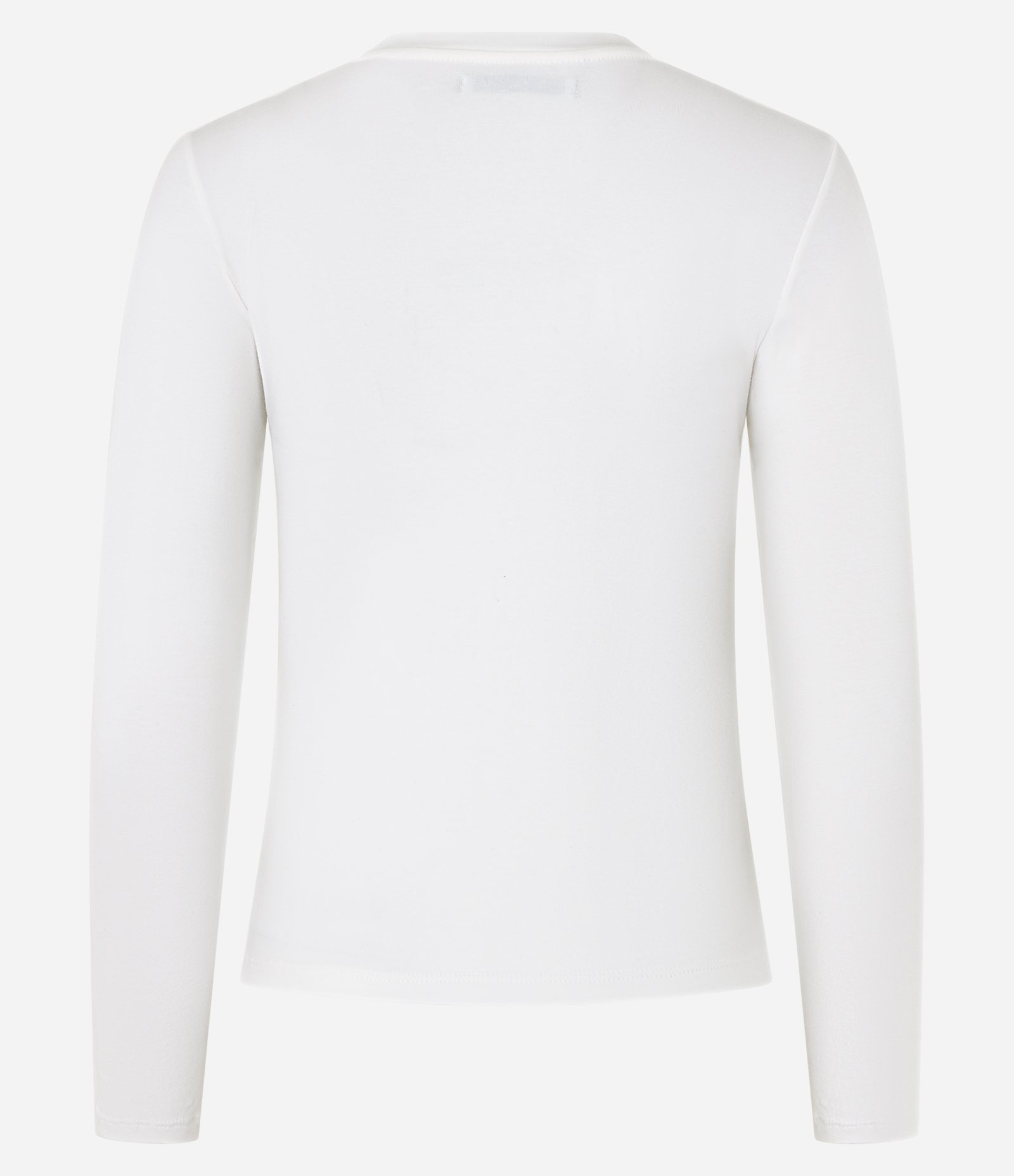 Blusa em Algodão com Gola Redonda Branco 6