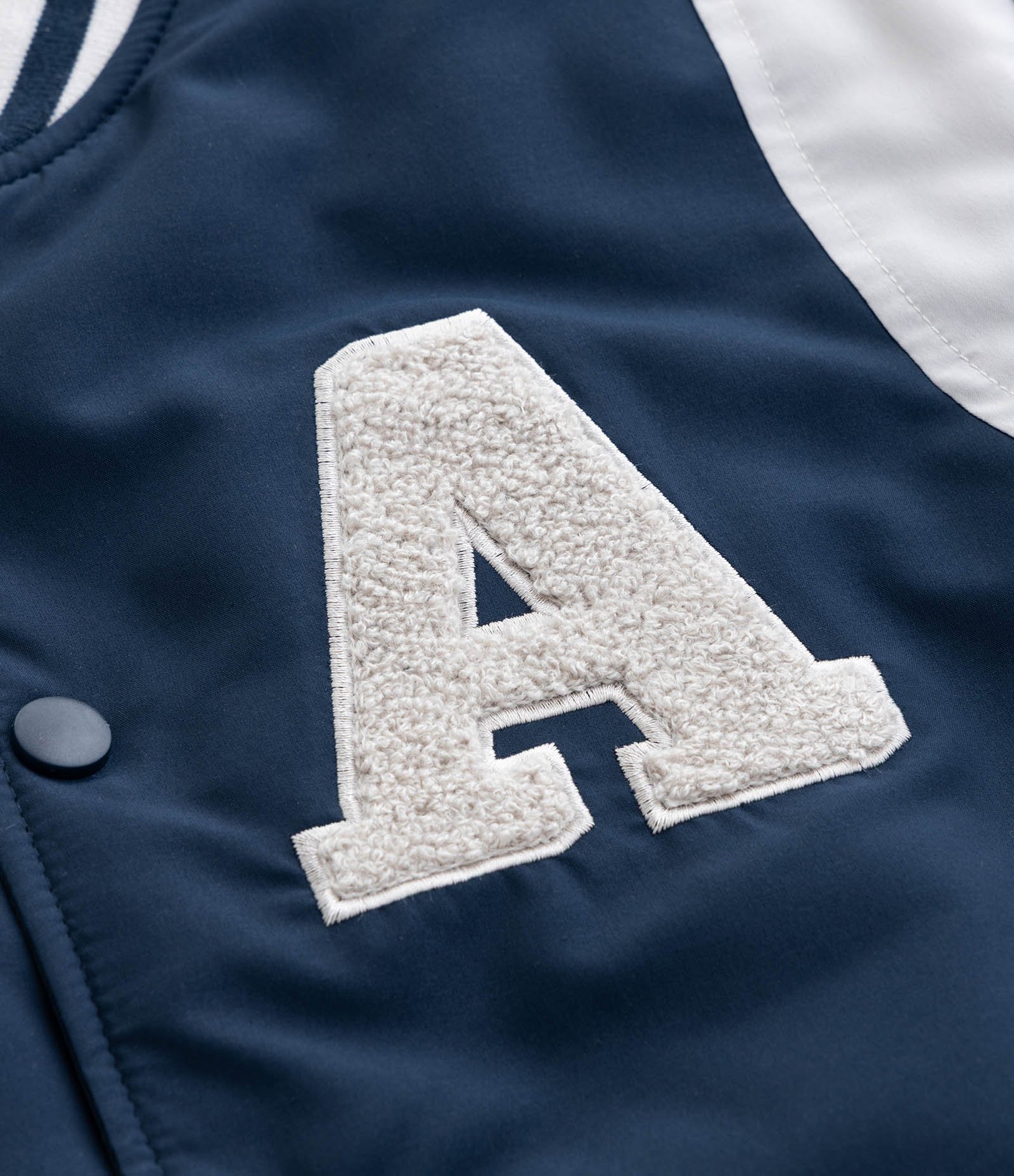 Jaqueta College Bomber Infantil com Estampa Lettering - Tam 5 A 14 Anos Azul 5