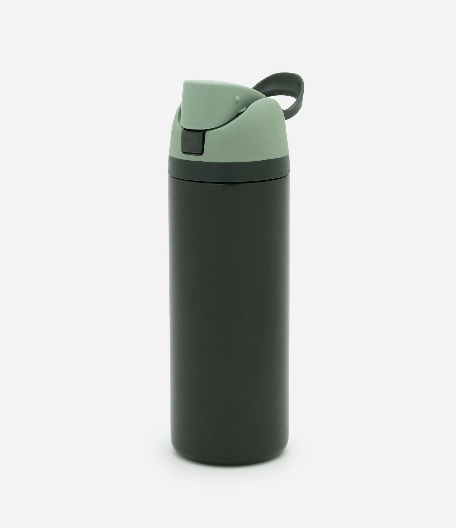 Garrafa Térmica em Metal Bicolor com Canudo 750ml Verde 1