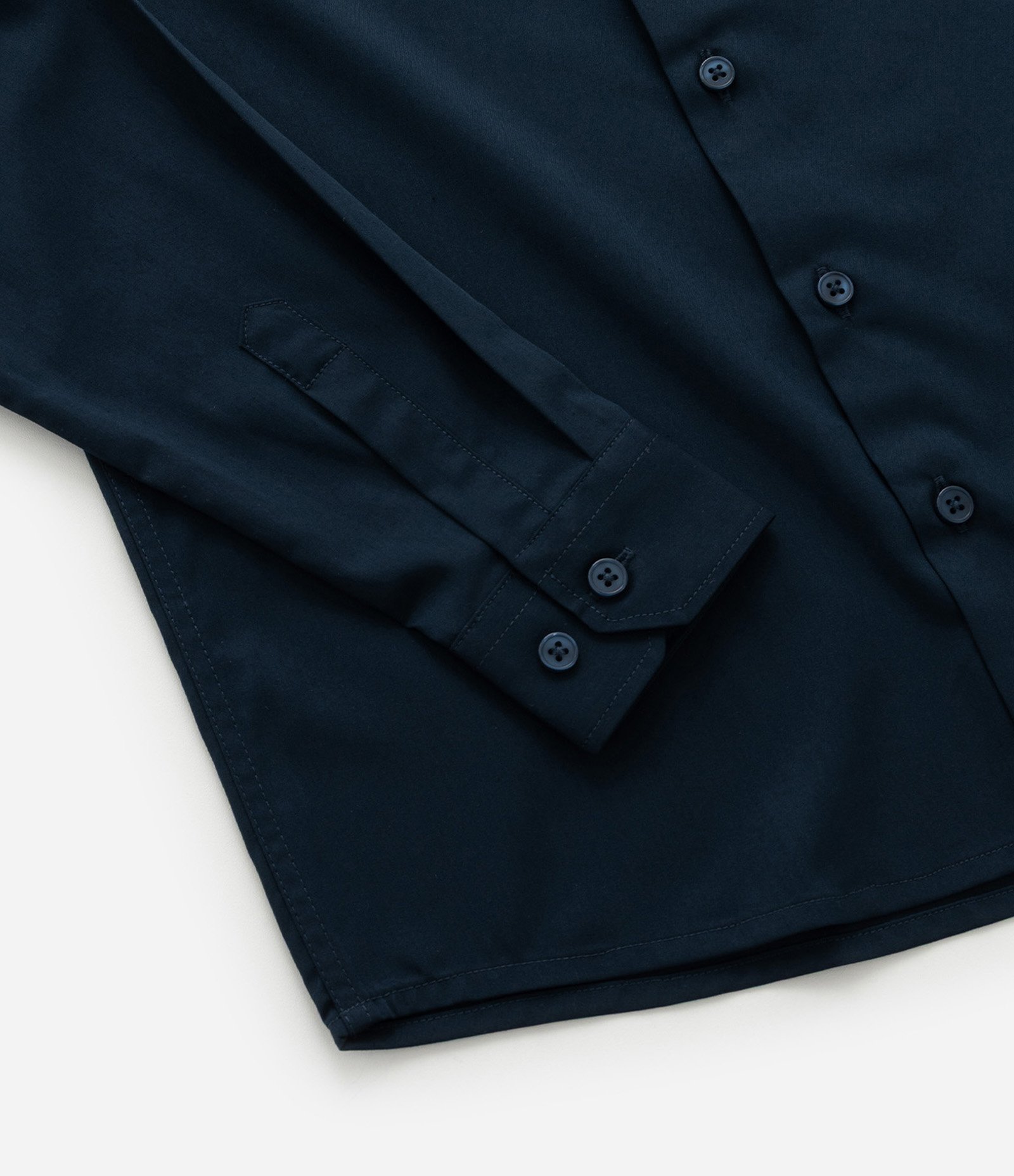 Camisa Infantil com Fibra de Bambu e Fechamento por Botões - Tam 5 a 14 Anos Azul Escuro 5