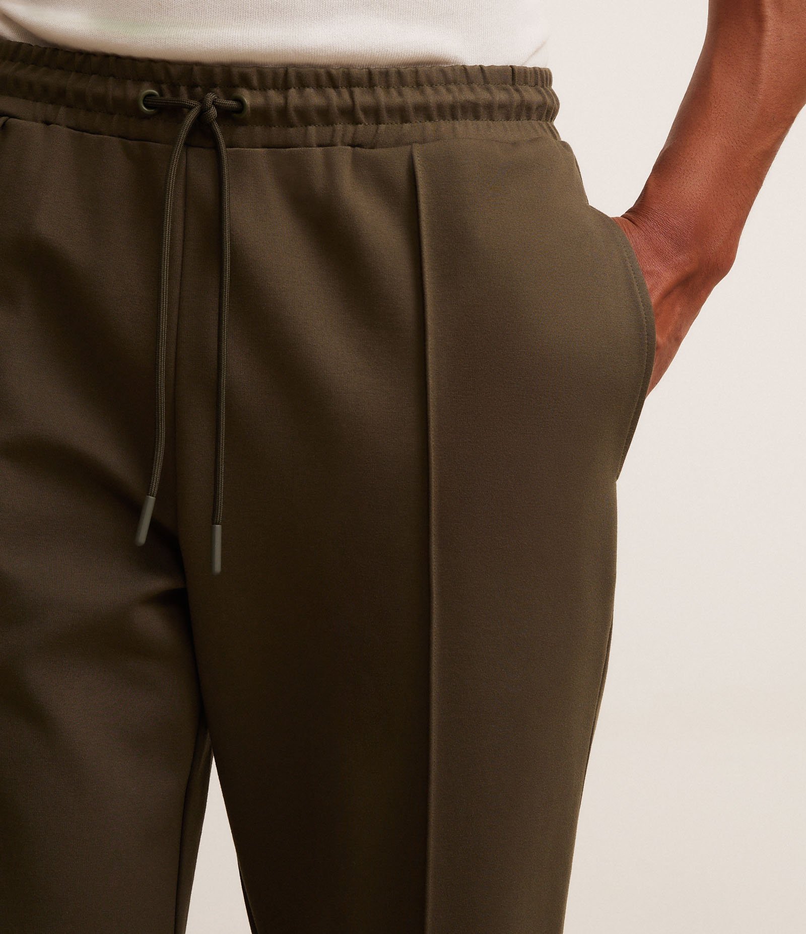 Calça em Moletom com Cós Elástico e Amarração Verde 3