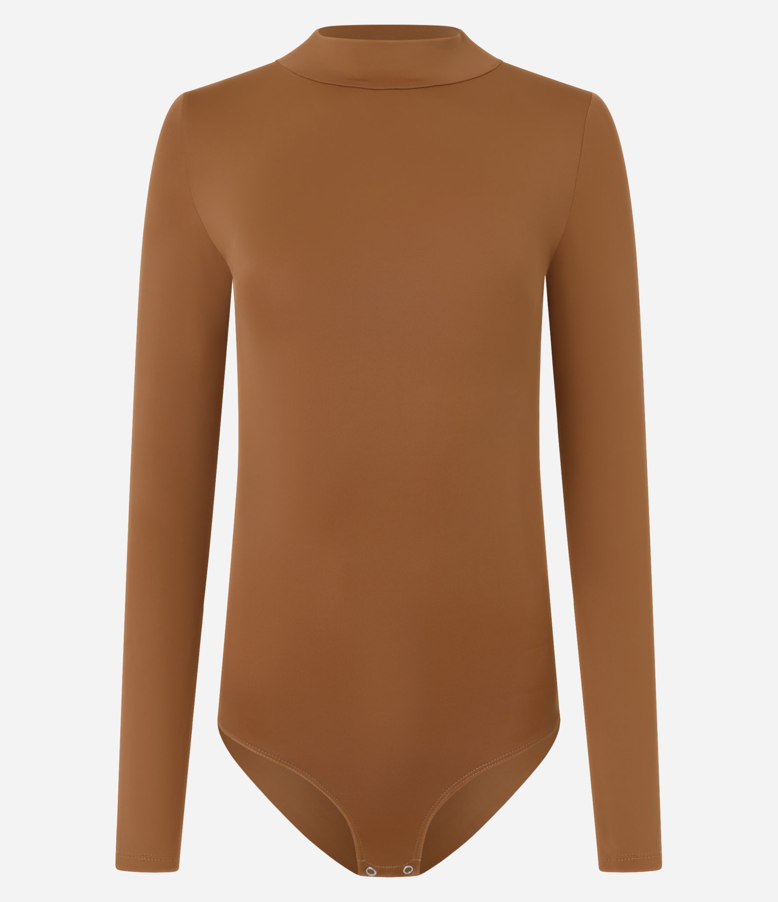 Body Básico em Poliamida com Golinha Alta Marrom 9