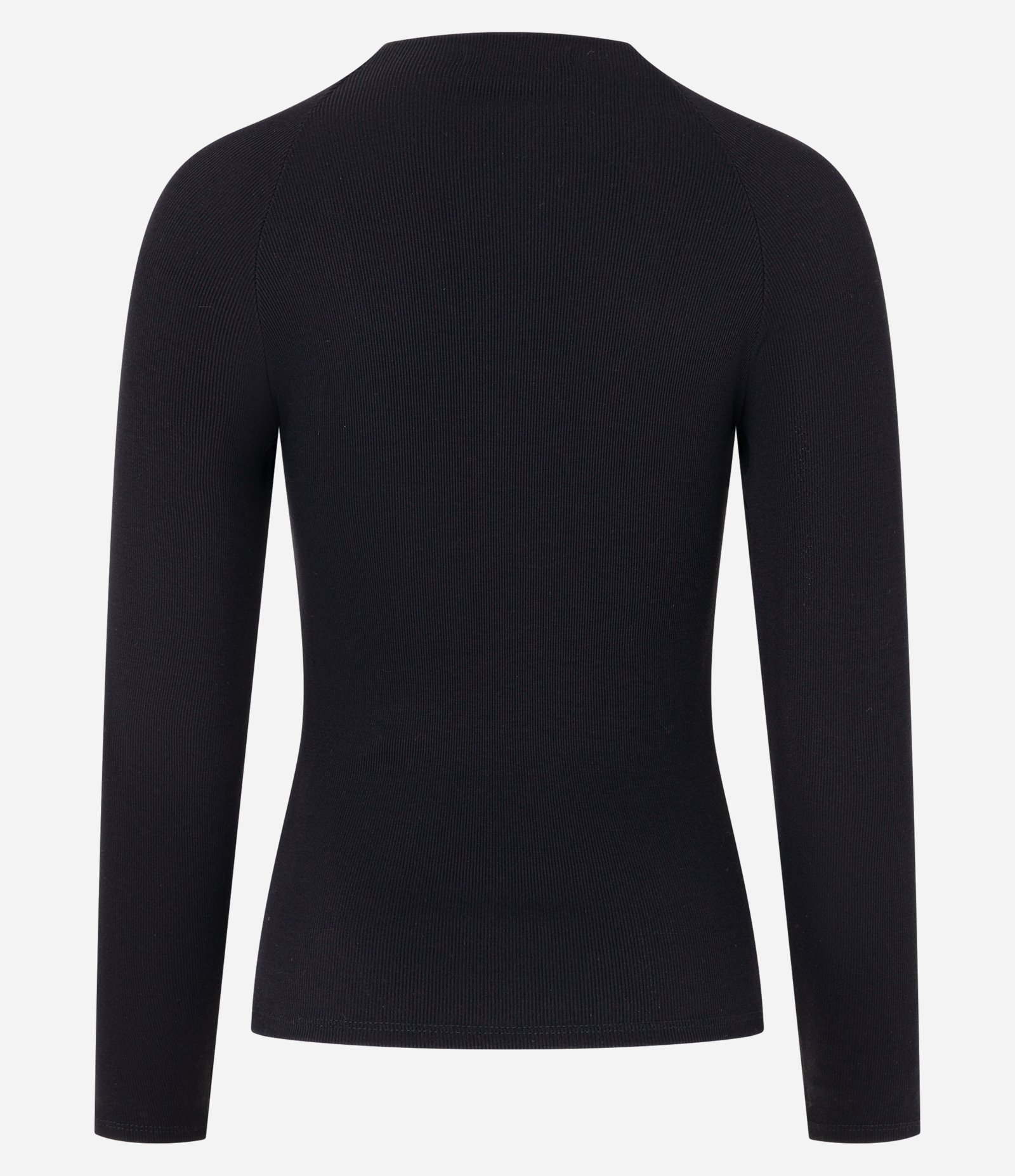 Blusa Básica em Viscose com Gola Alta e Cava Raglan Preto 8