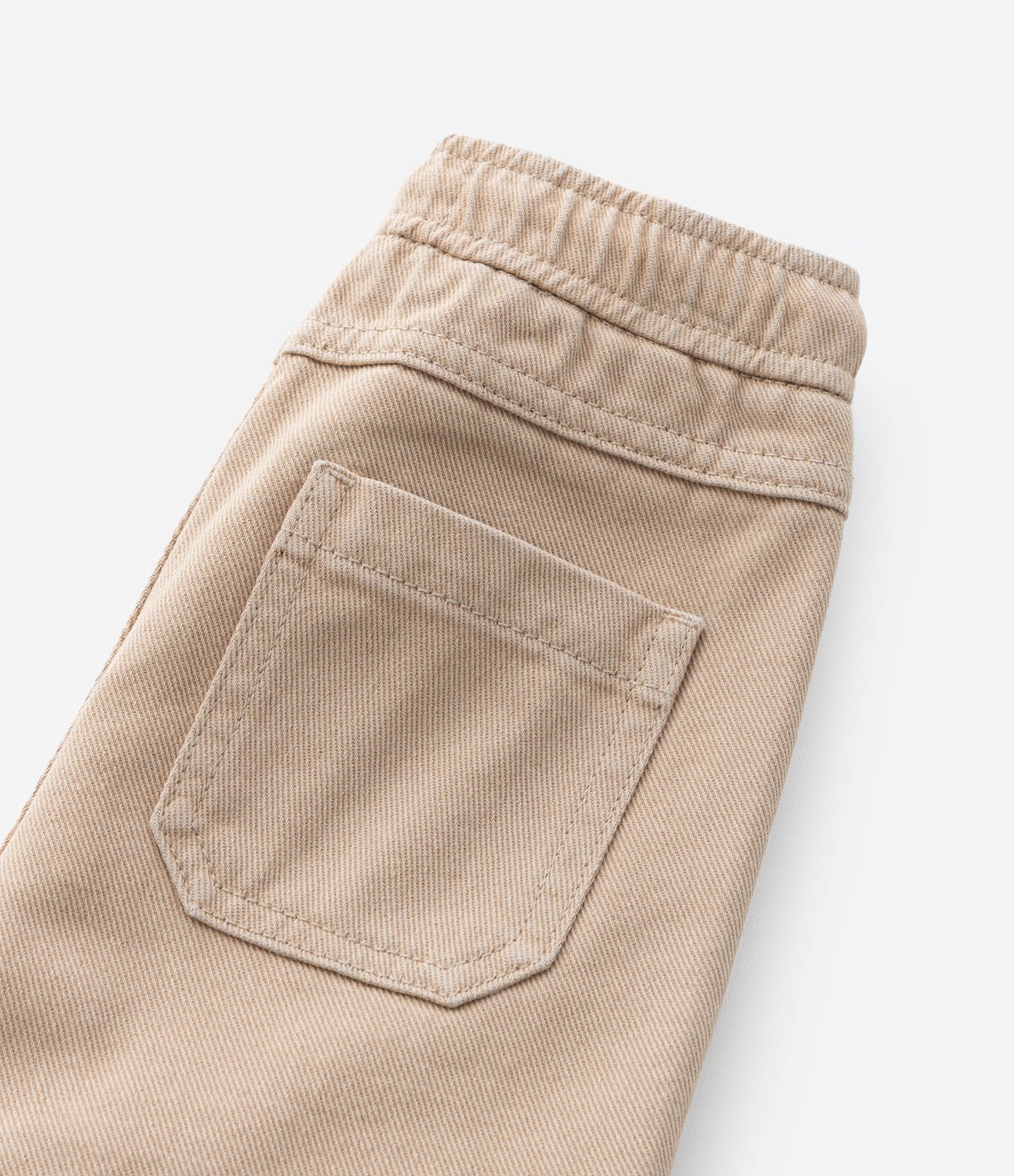 Bermuda Infantil em Sarja Lavada - Tam 1 a 5 Anos Marrom 5