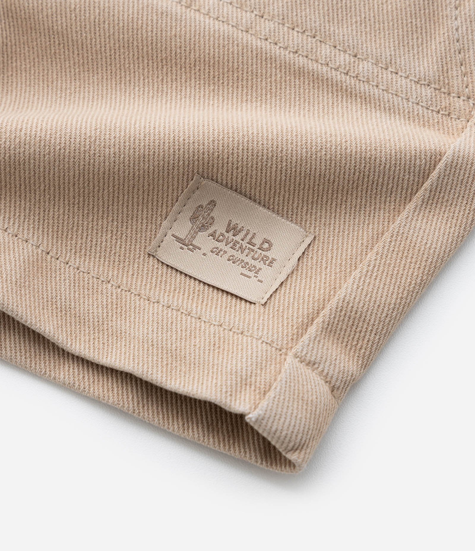 Bermuda Infantil em Sarja Lavada - Tam 1 a 5 Anos Marrom 8