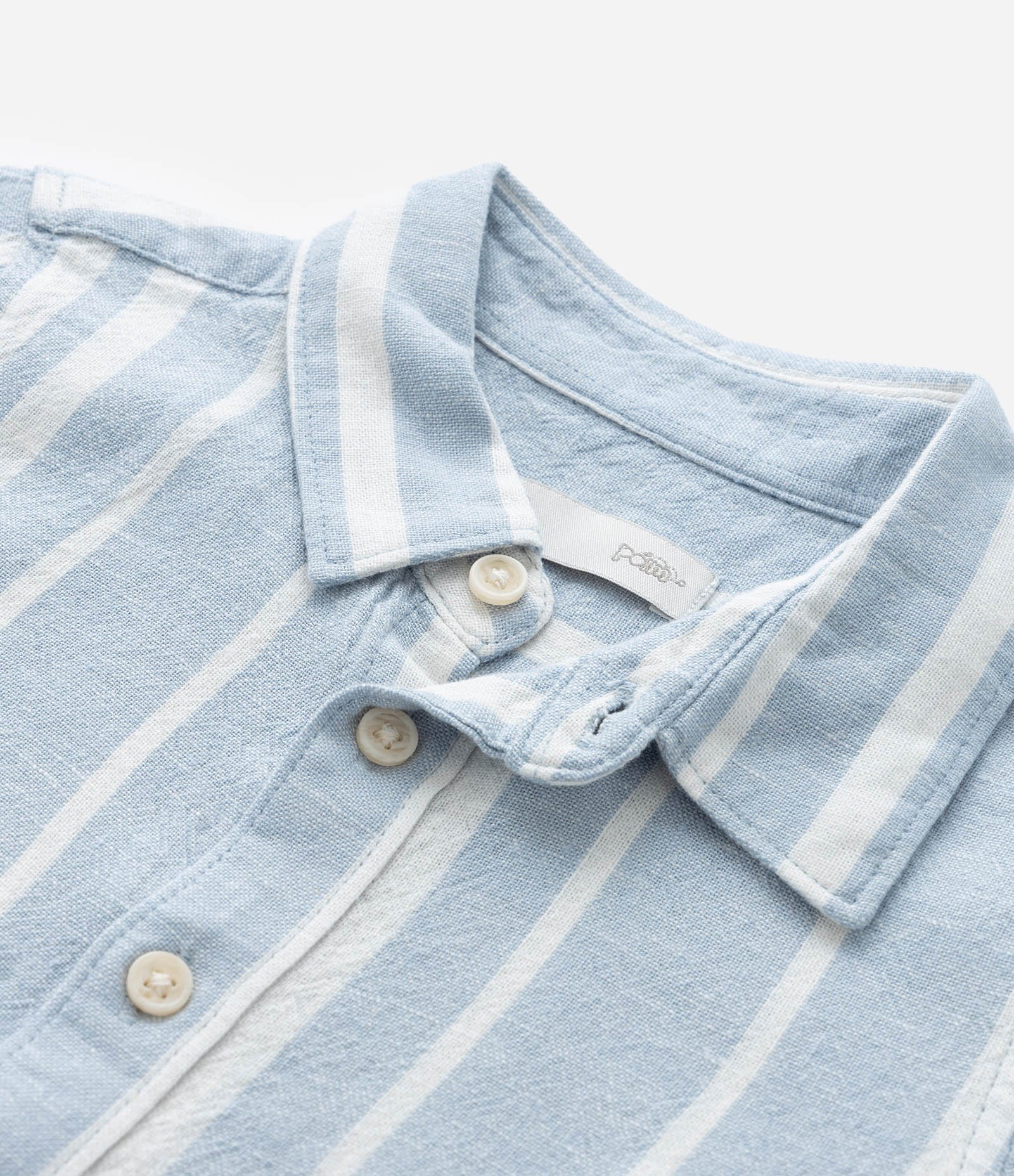 Camisa Infantil em Viscolinho com Estampa Listras - Tam 1 a 6 Anos Azul 5