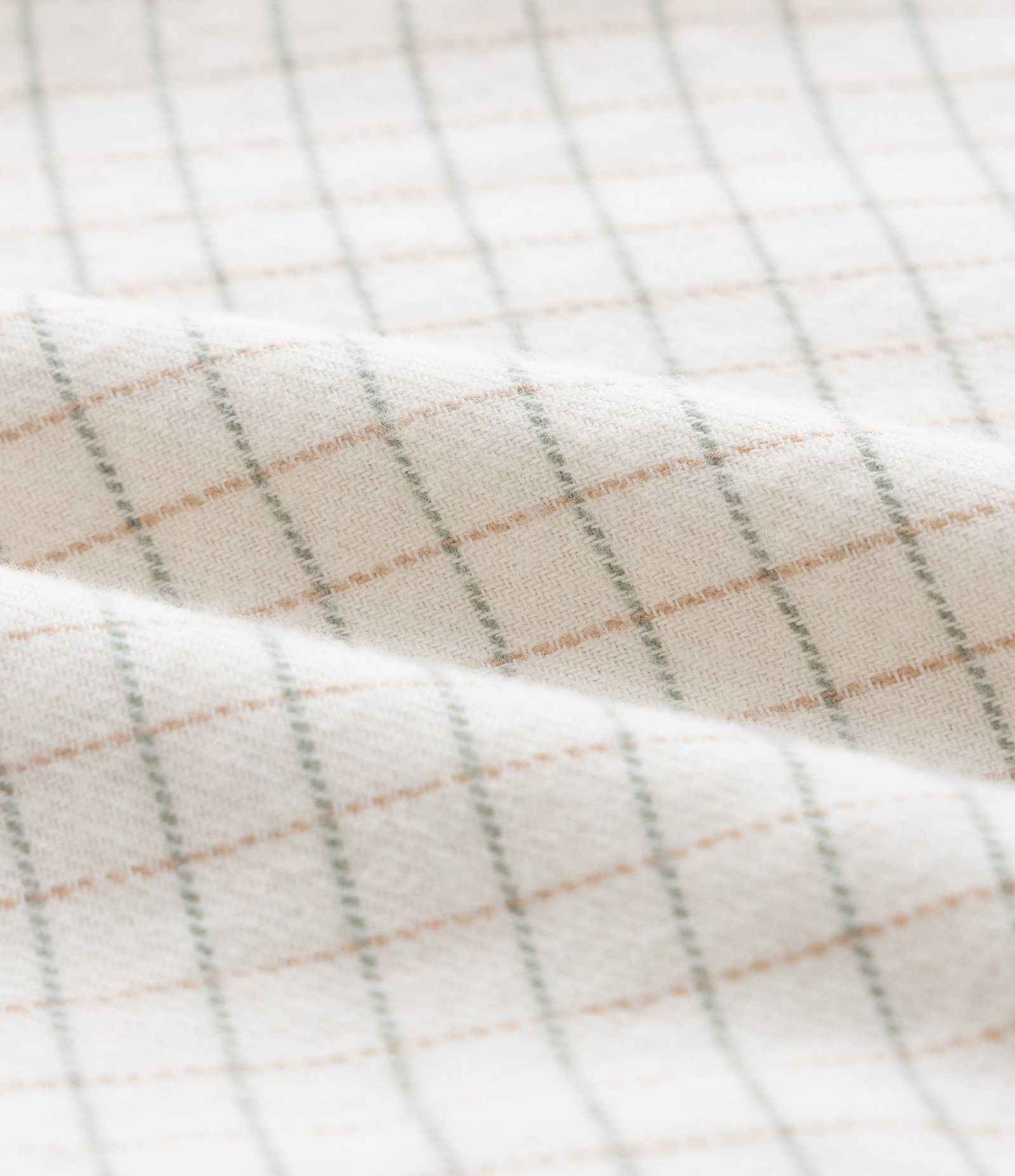 Camisa Infantil em Flanela com Estampa Quadriculada - Tam 1 a 6 Anos Bege 4