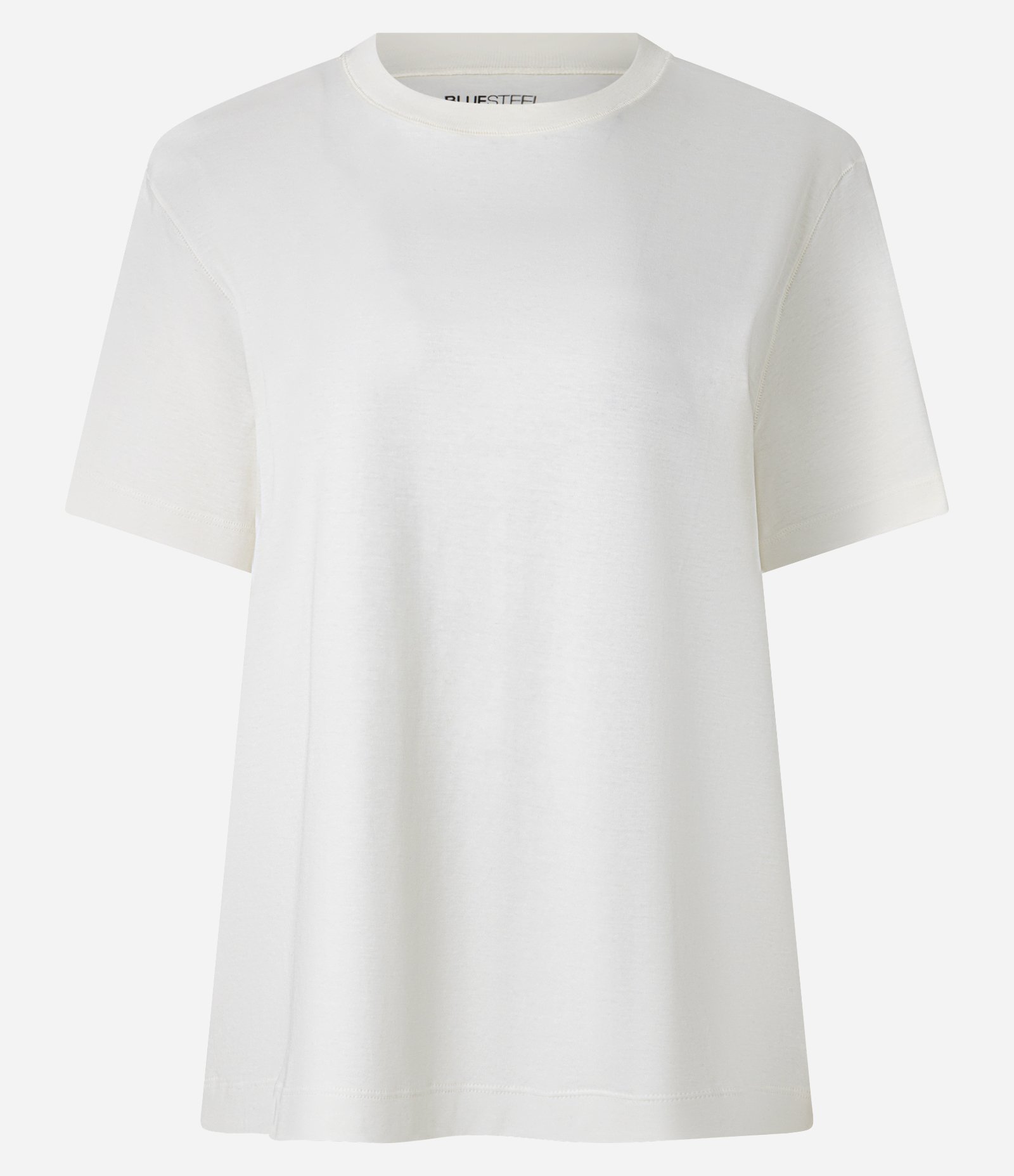 Camiseta Boxy em Algodão com Manga Curta Branco 5