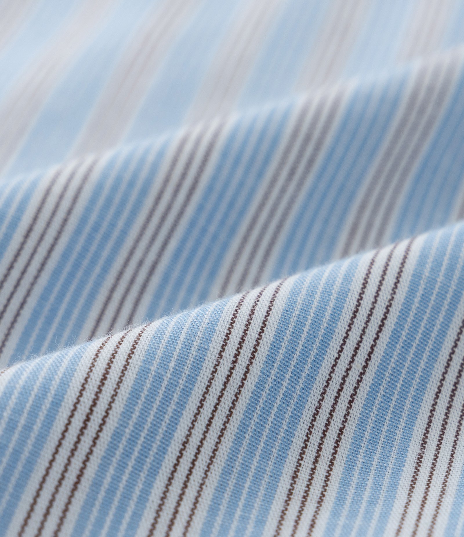 Camisa em Tricoline com Listras Curve & Plus Size Azul 8