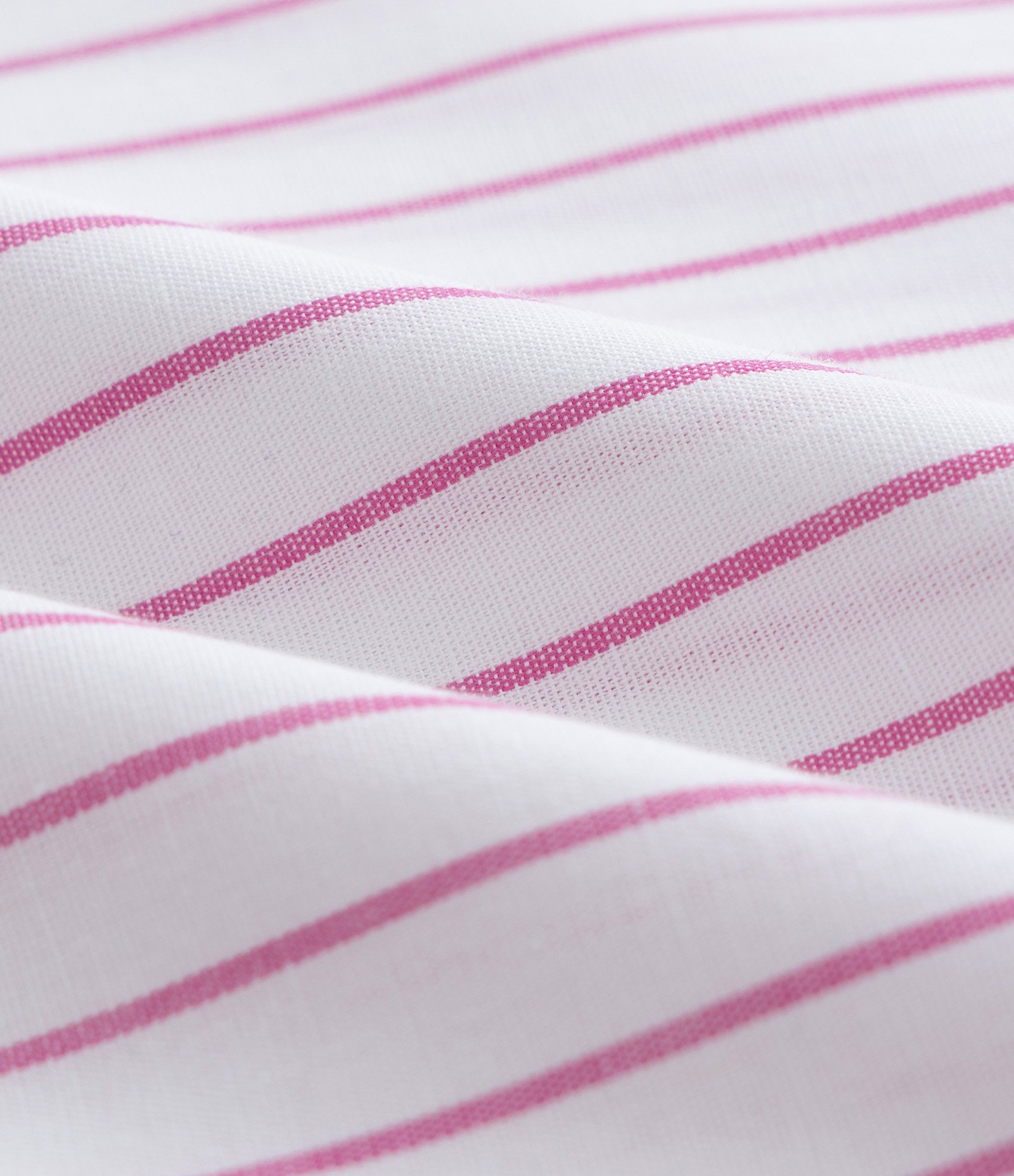 Camisa Listrada em Tricoline com Bolsos Curve & Plus Size Branco/Rosa 5