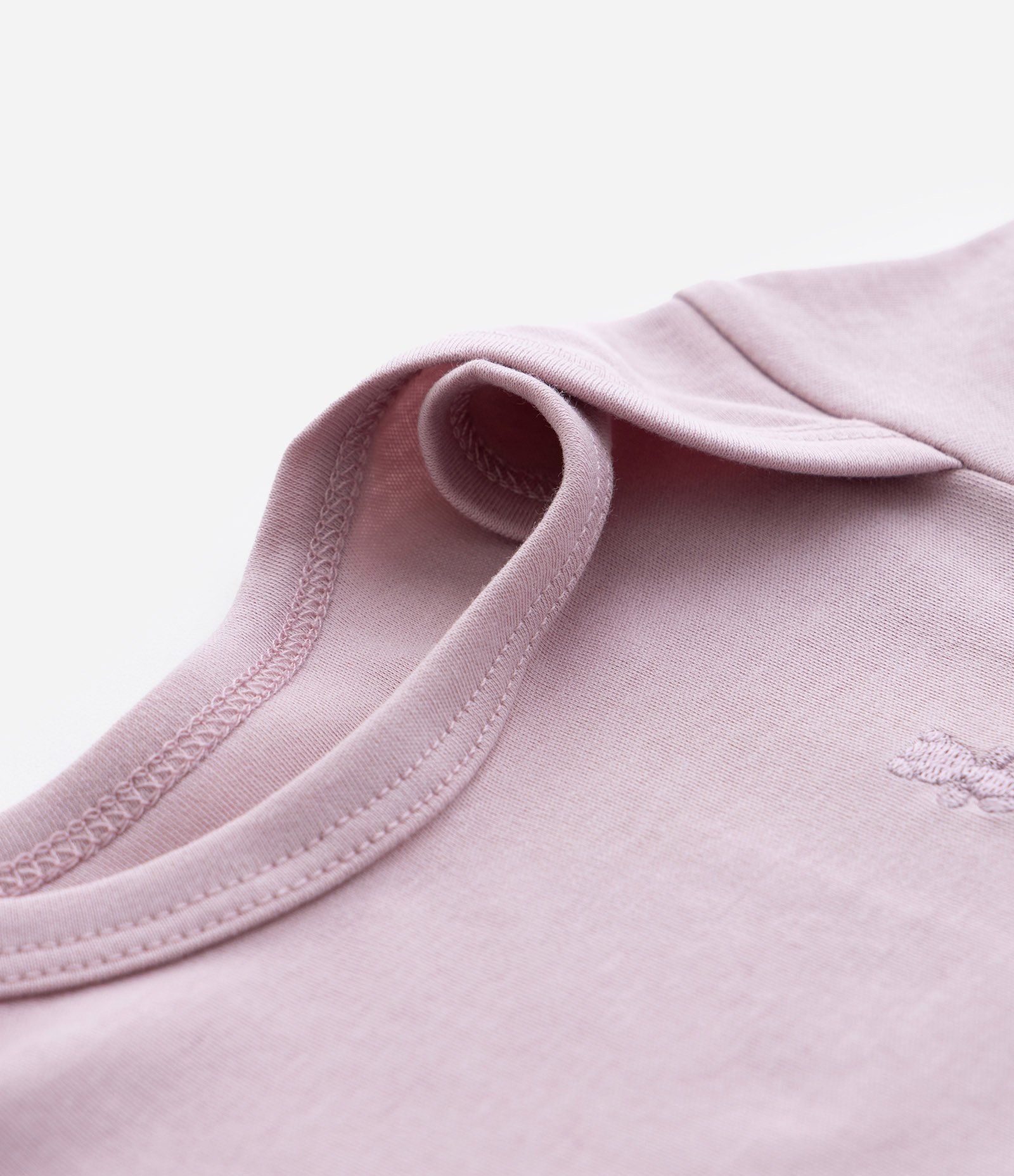 Body Infantil em Algodão Peruano com Bordado - Tam RN a 18 meses Rosa 5