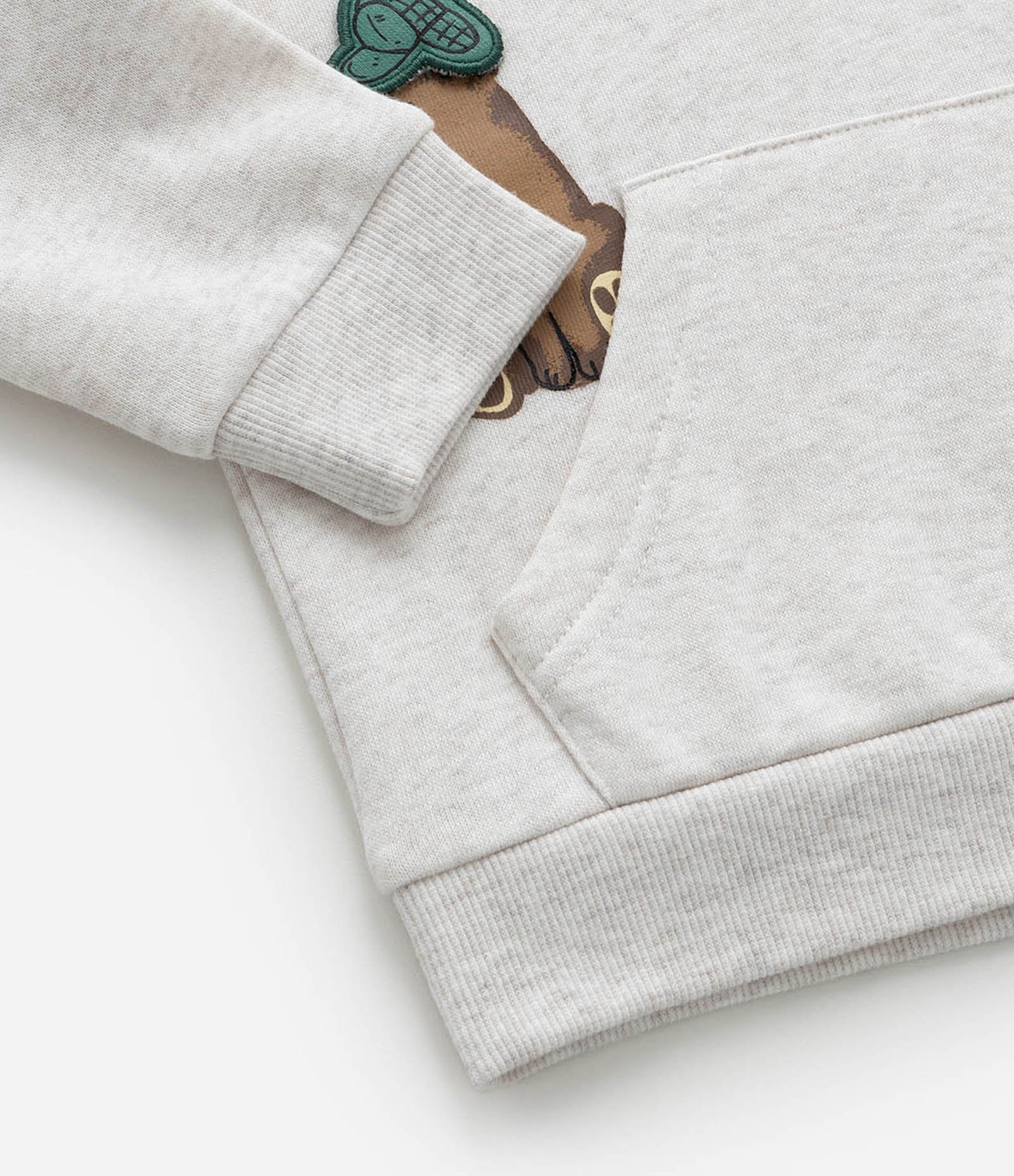 Conjunto Infantil Quentinho com Estampa Ursos - Tam 1 a 6 Anos Cinza Claro 12