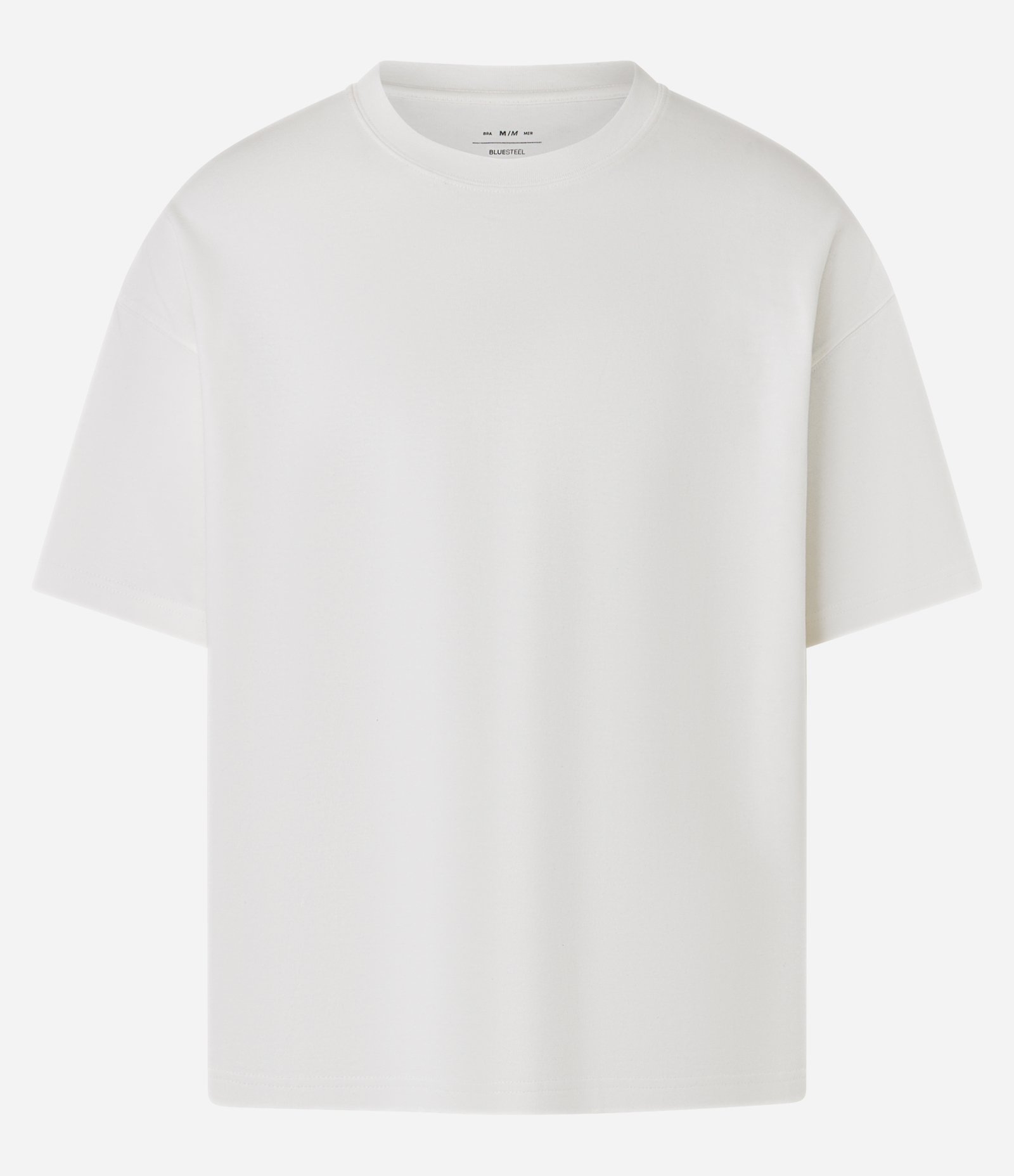 Camiseta Básica Oversized em Algodão Branco 5
