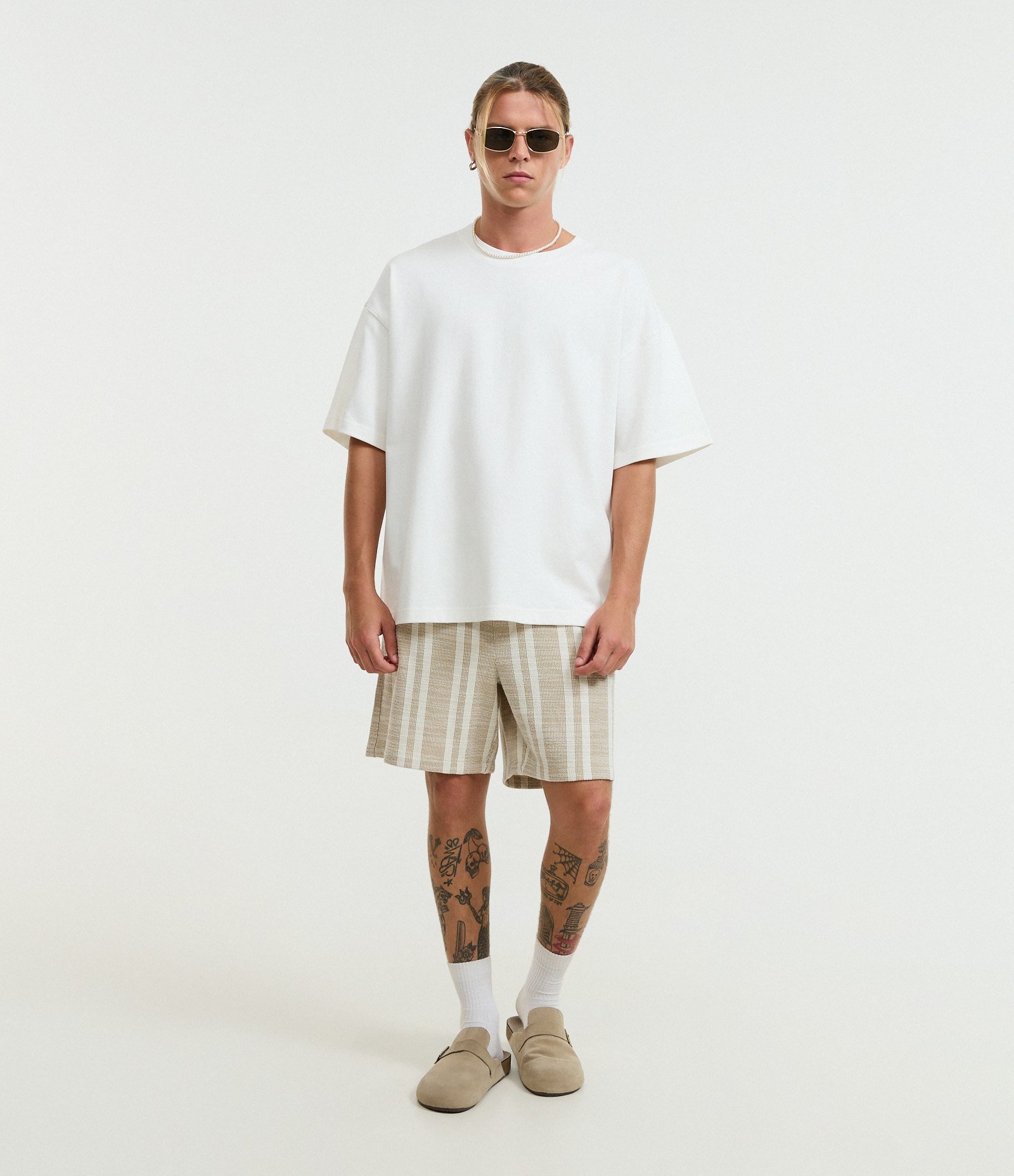 Camiseta Básica Oversized em Algodão Branco 2
