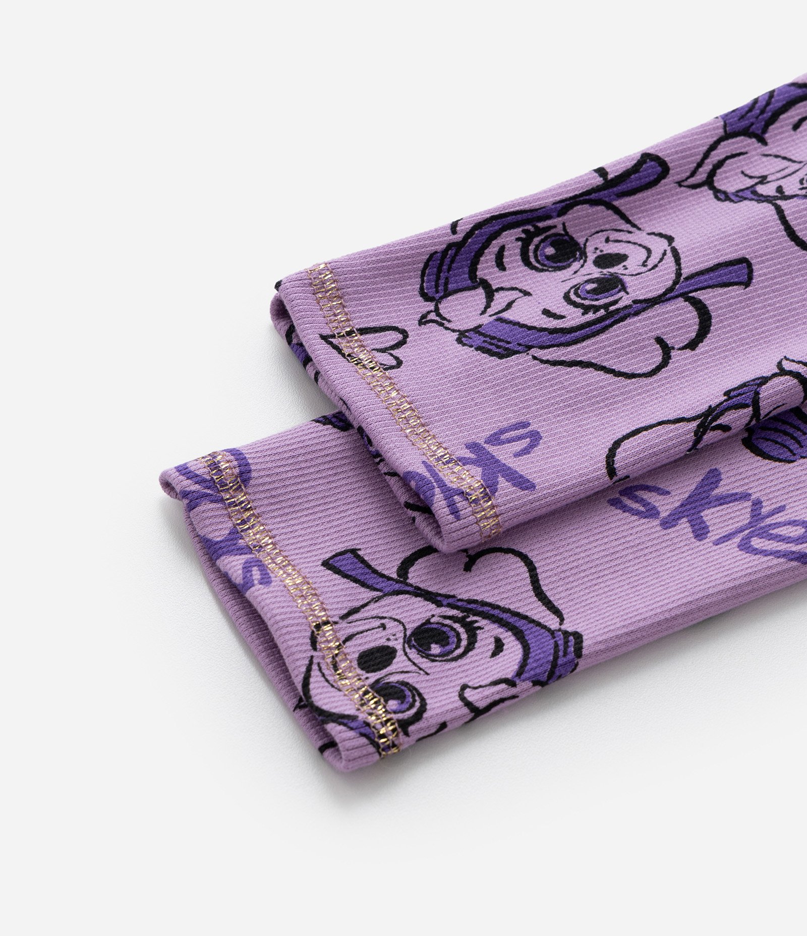 Conjunto Infantil com Babadinho e Estampa Patrulha Canina - Tam 2 a 6 Anos Roxo 8