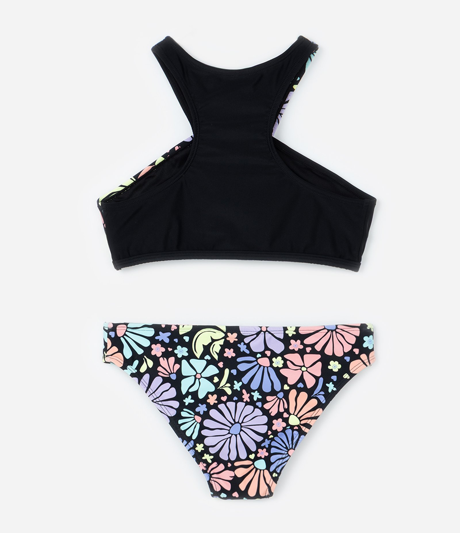 Biquíni Infantil com Proteção UV e Transpasse - Tam 5 a 14 Anos Preto 2